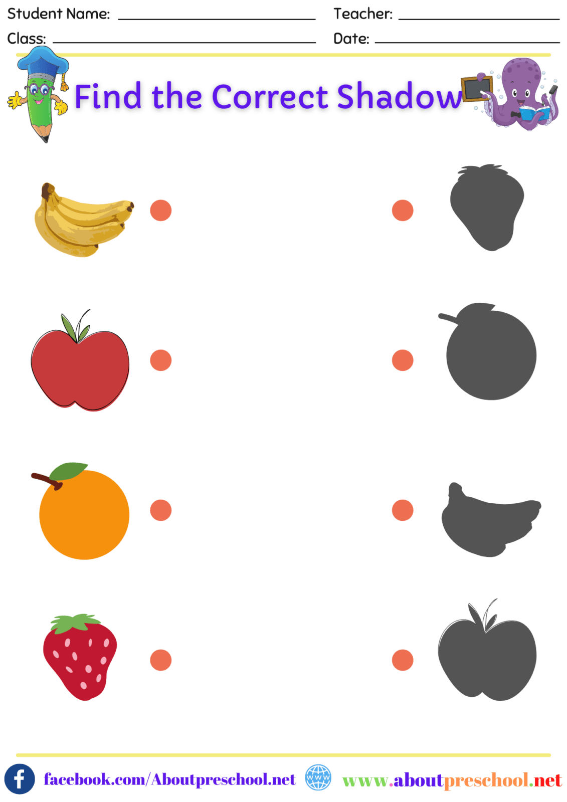 Preschool Matching Worksheets 18 About Preschool