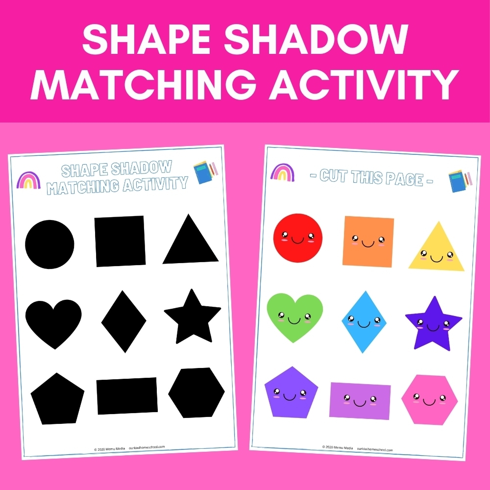 Preschool Shape Matching Printable Preschool Shape Matching Printable