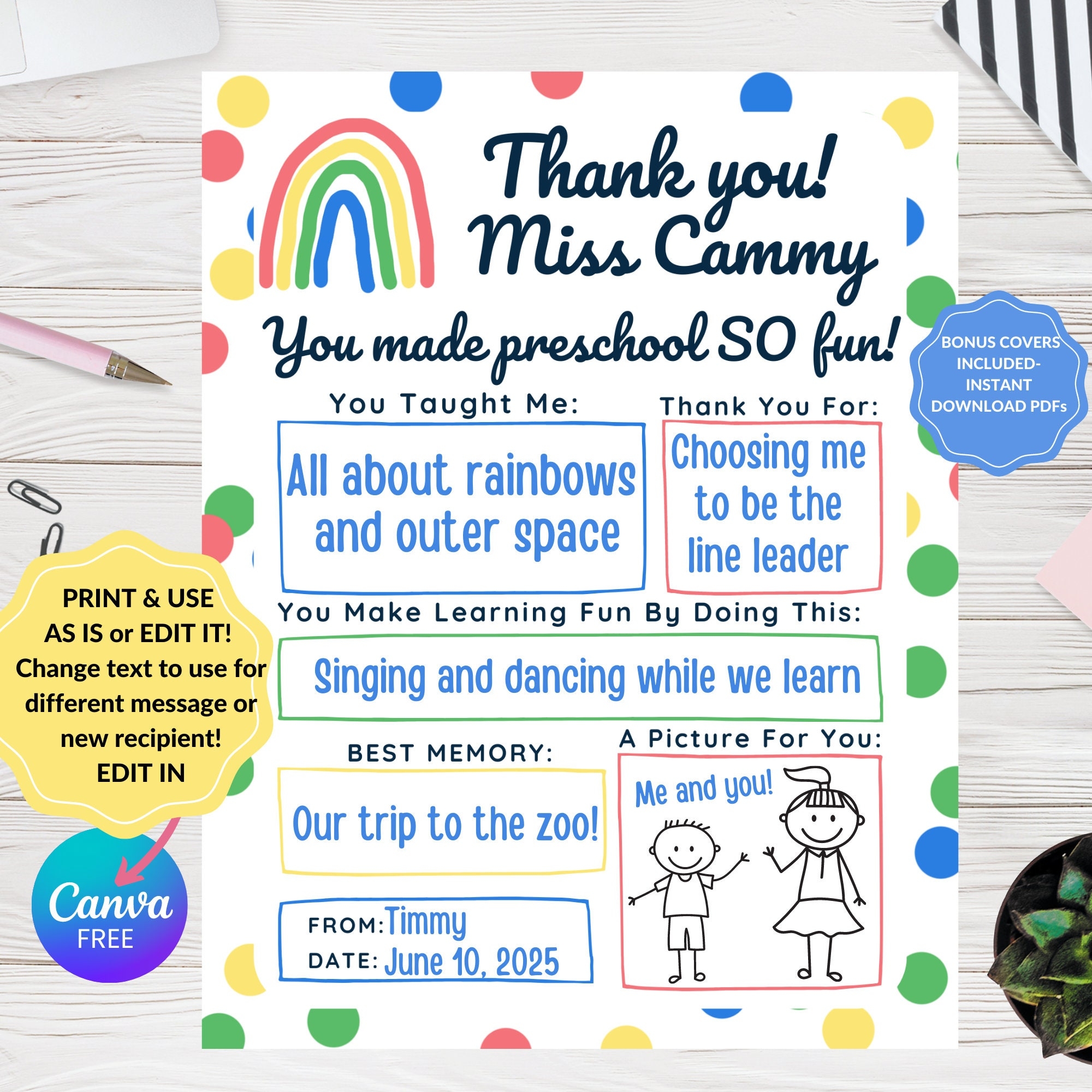 Preschool Teacher Appreciation Printable All About Pre School Preschool Teacher Appreciation Printable All About Pre School