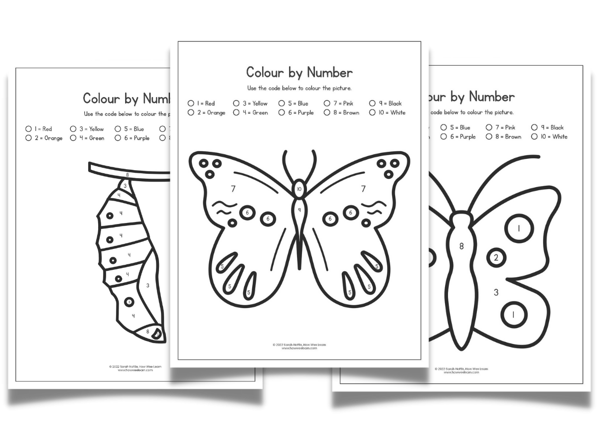 Printable Butterfly Worksheets How Wee Learn Printable Butterfly Worksheets How Wee Learn