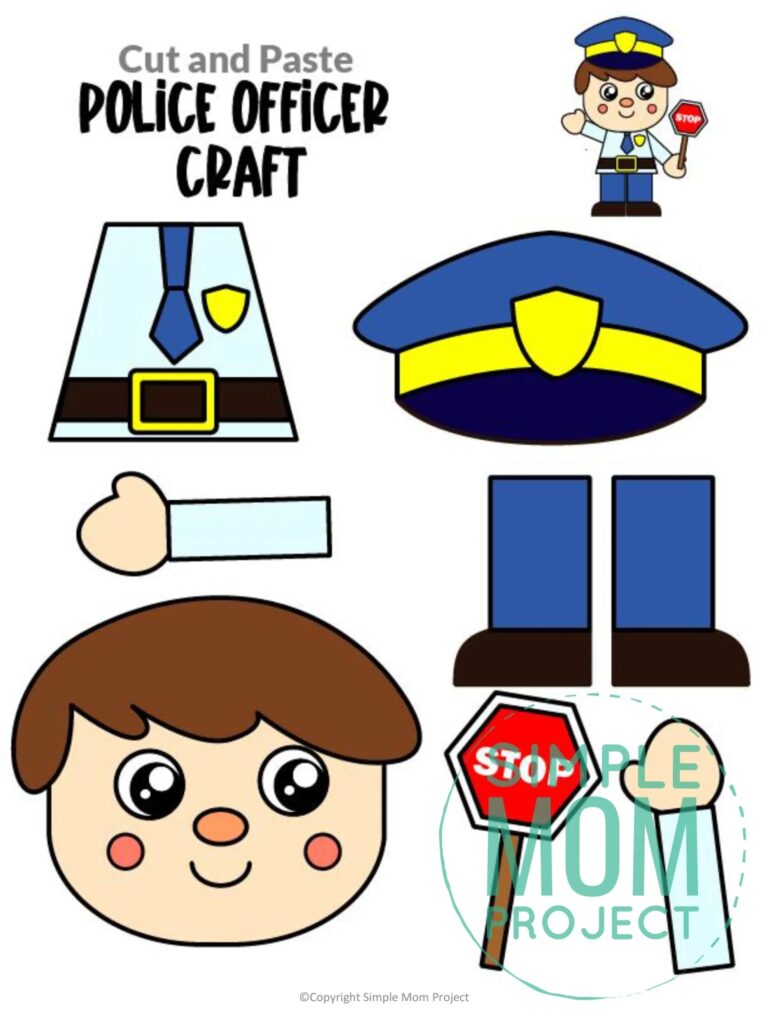 Printable Community Helper Craft Templates Simple Mom Project