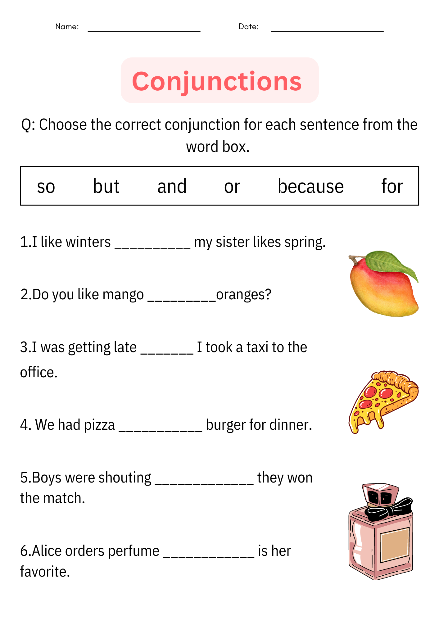 Printable Conjunctions Worksheets U0026 Posters For 1st Grade Daily Grammar Practice Printable Conjunctions Worksheets U0026 Posters For 1st Grade Daily Grammar Practice