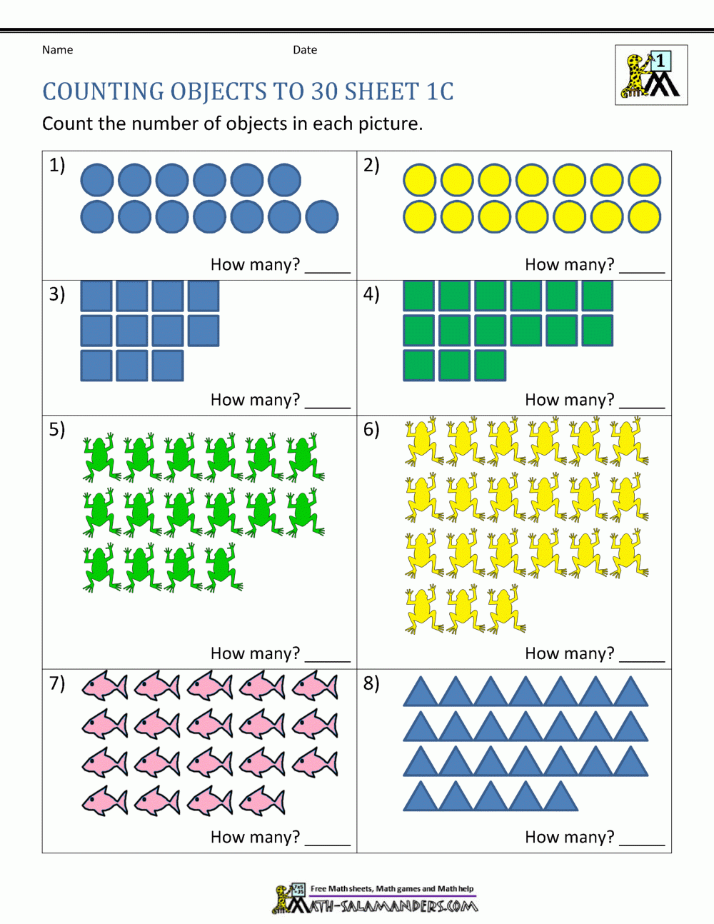 Printable Counting Worksheet Counting Up To 50 Printable Counting Worksheet Counting Up To 50
