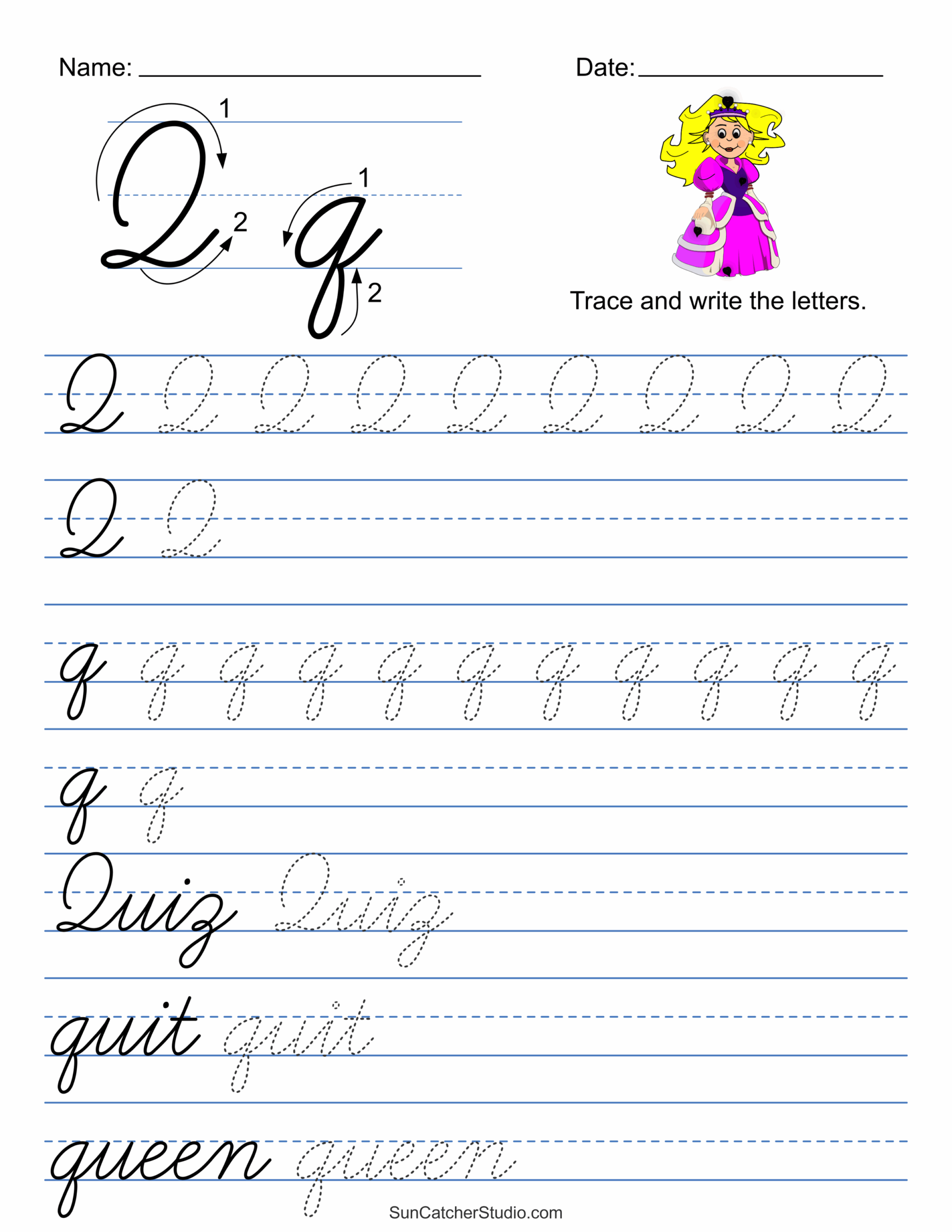 Cursive Letters Free Printable Worksheets Cursive Letters Free Printable Worksheets