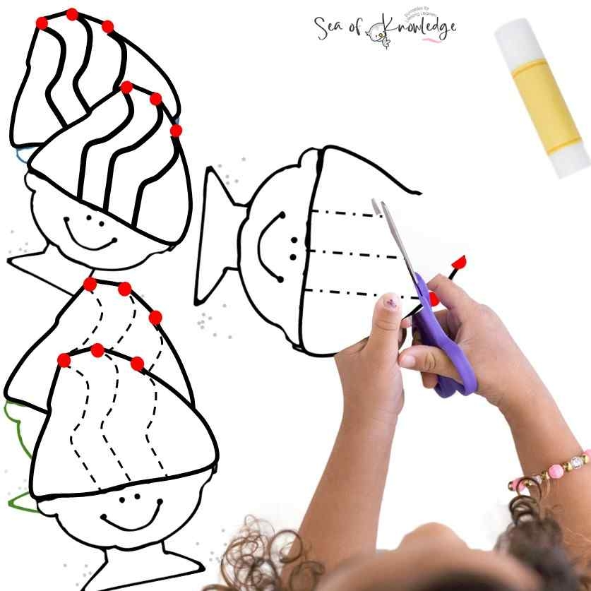 Free Printable Cutting Lines Worksheets