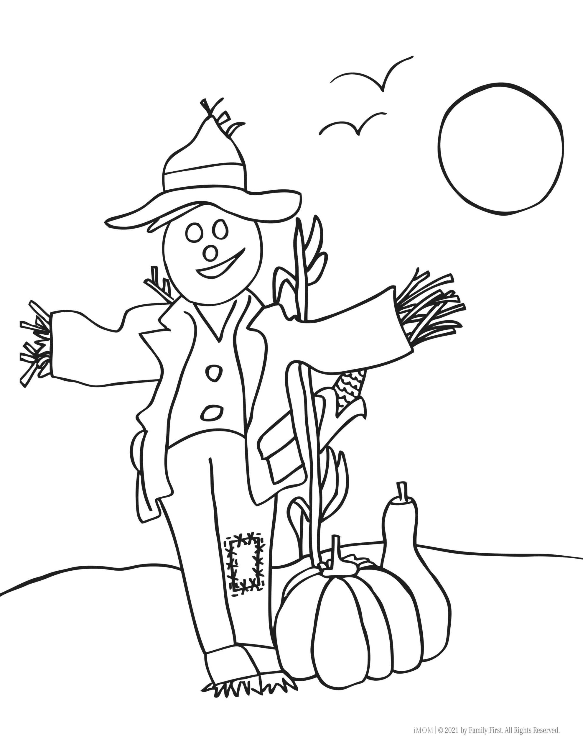Preschool Printable Fall Coloring Pages
