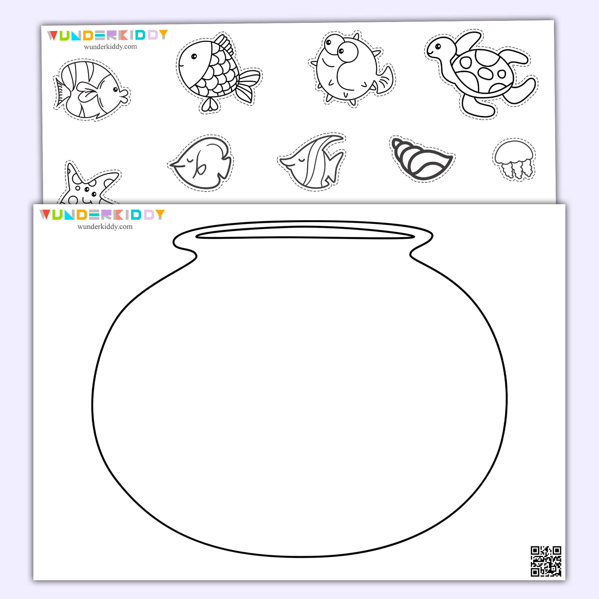 Printable Fish Template And Coloring Pages For Kids