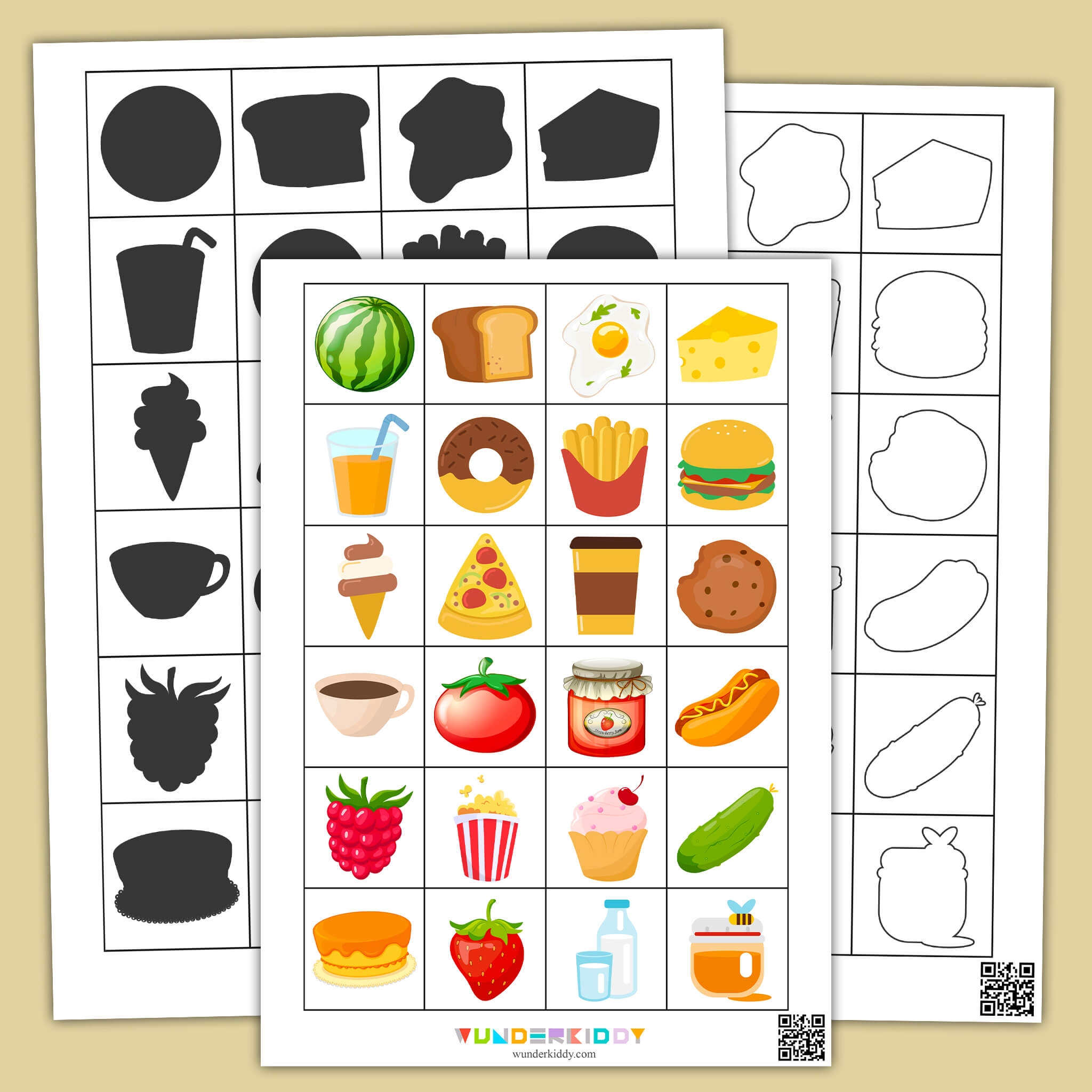Preschool Food Groups Printables