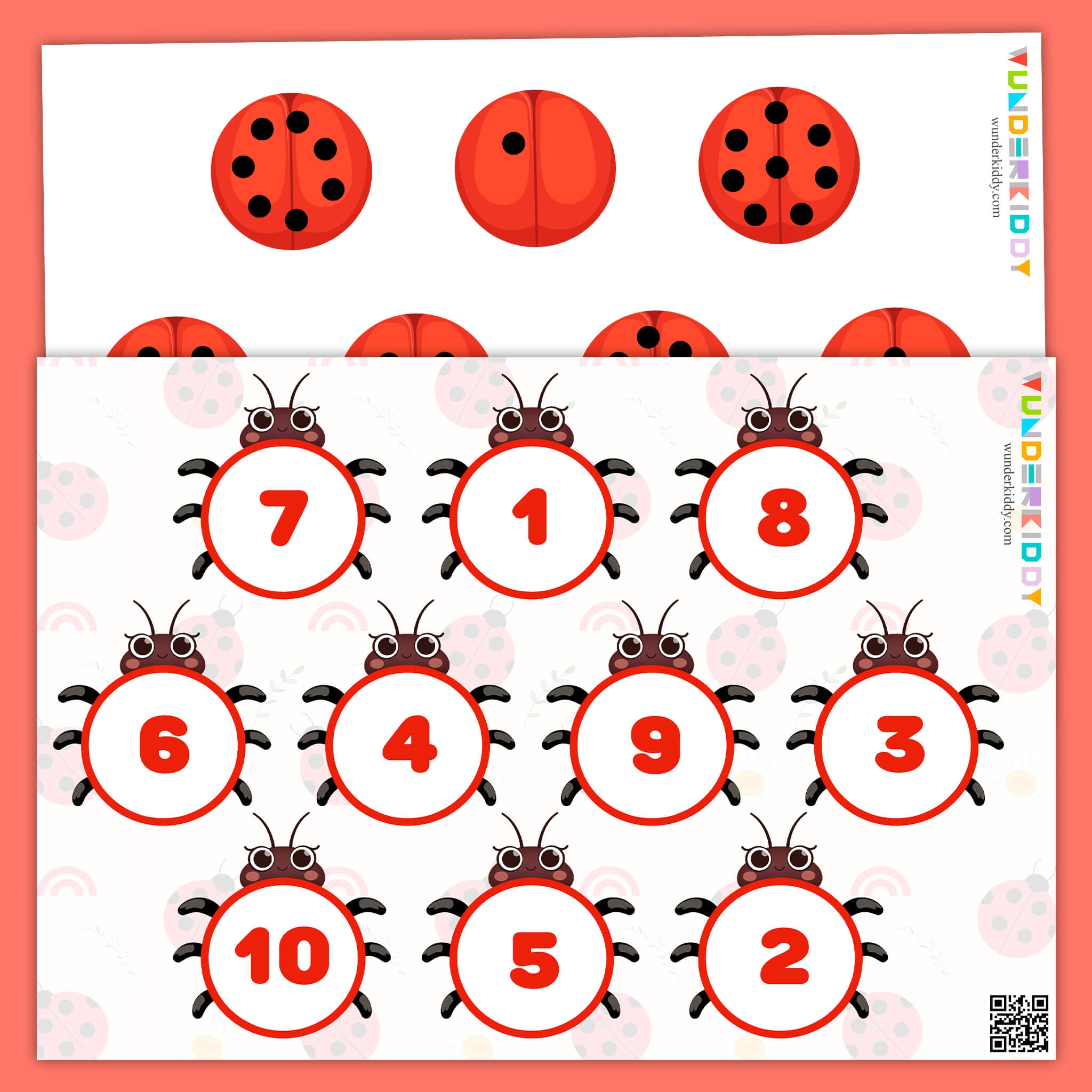 Printable Ladybug Math Worksheets For Preschoolers
