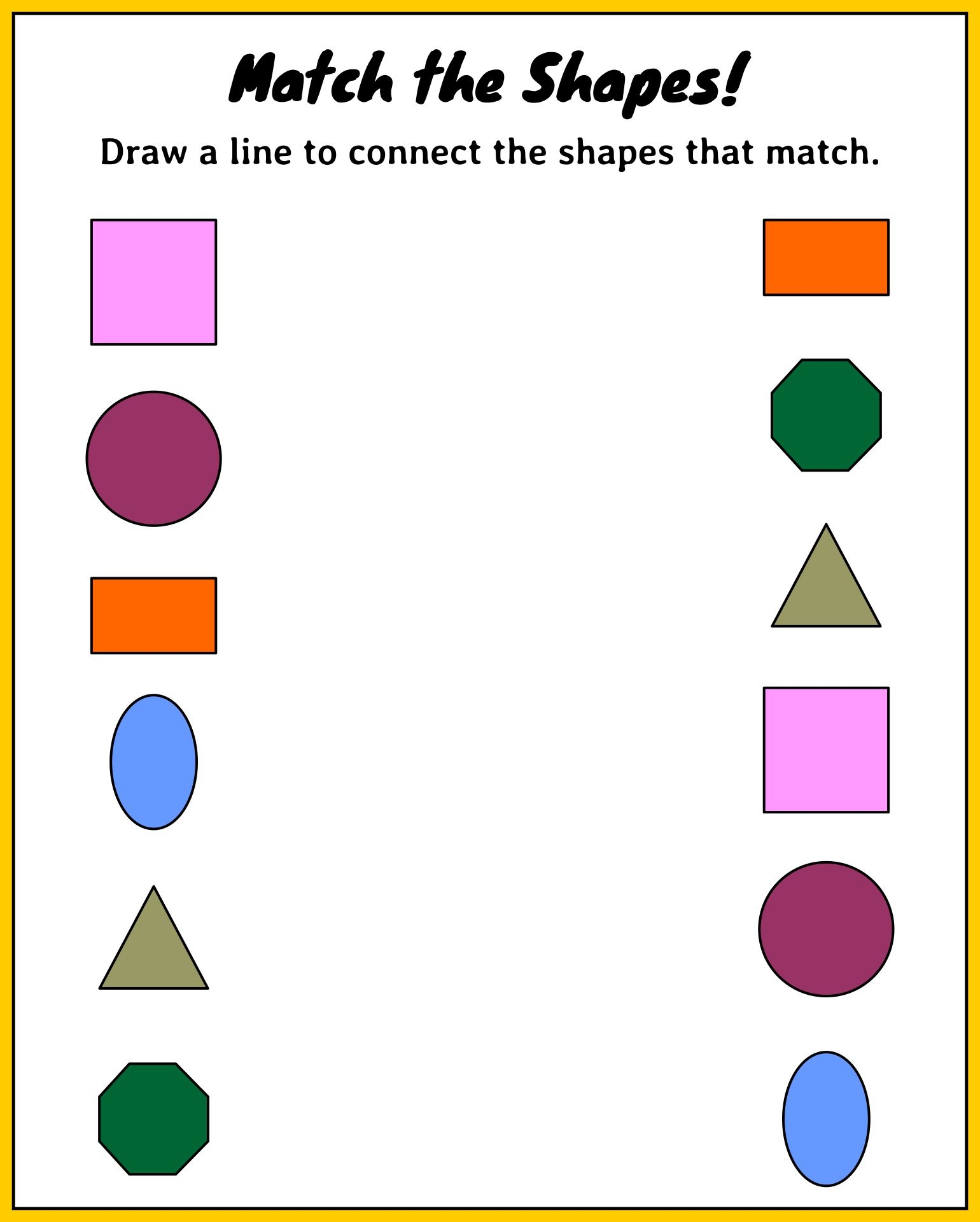Printable Learning Worksheets For 2 Year Olds