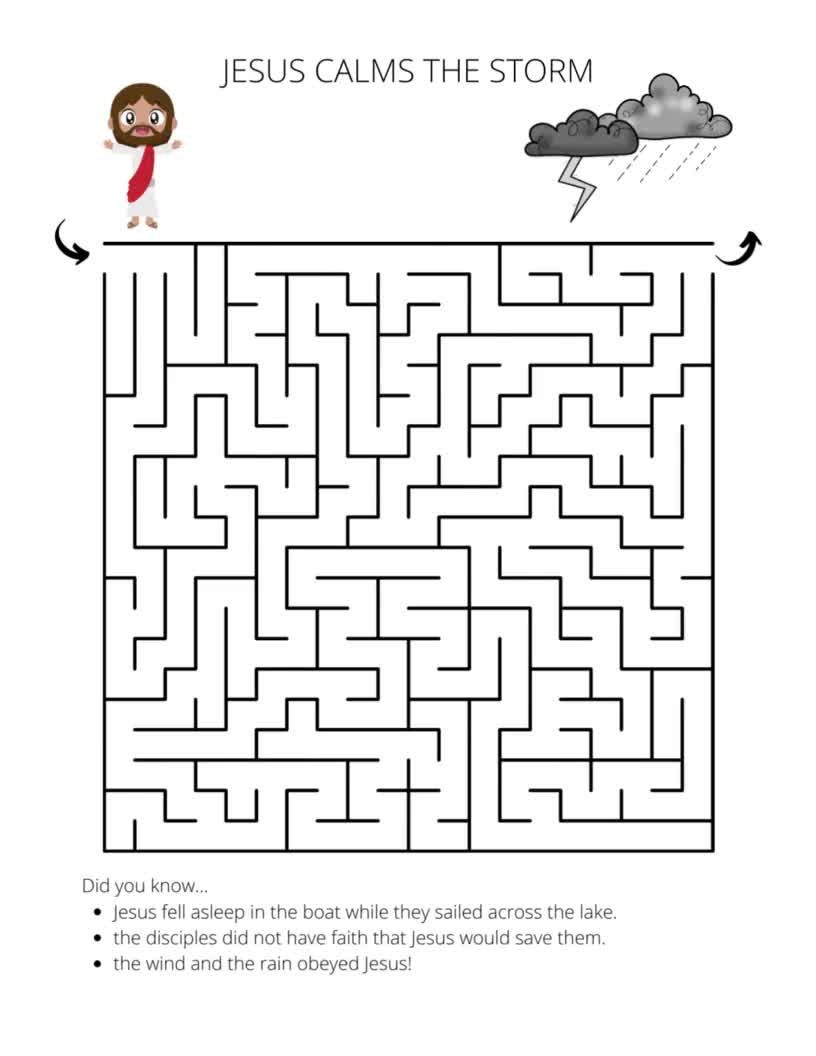 Christian Maze Worksheets Christian Maze Worksheets