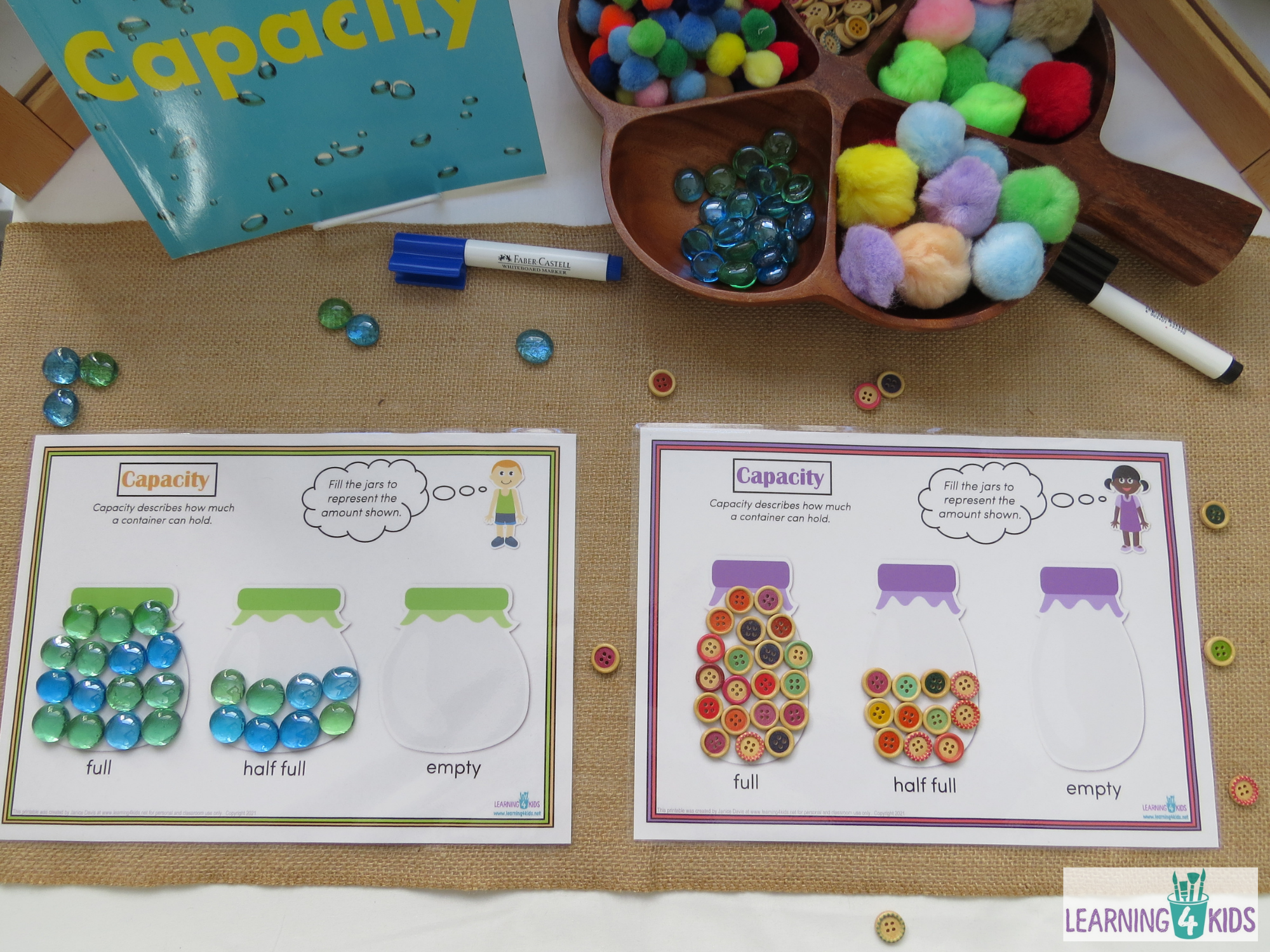 Printable Measurement Capacity Activity Mats Printable Measurement Capacity Activity Mats