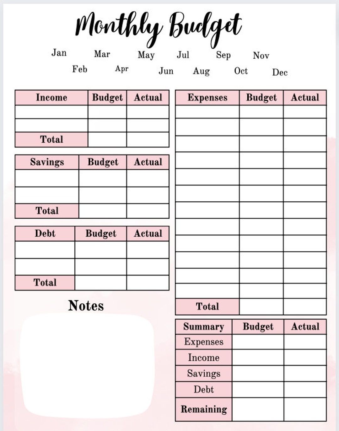 Printable Monthly Budget Template Biweekly Budget Worksheet Simple Personal Starter Budget Template PDF Letter A4 A5 Printable Etsy Printable Monthly Budget Template Biweekly Budget Worksheet Simple Personal Starter Budget Template PDF Letter A4 A5 Printable Etsy