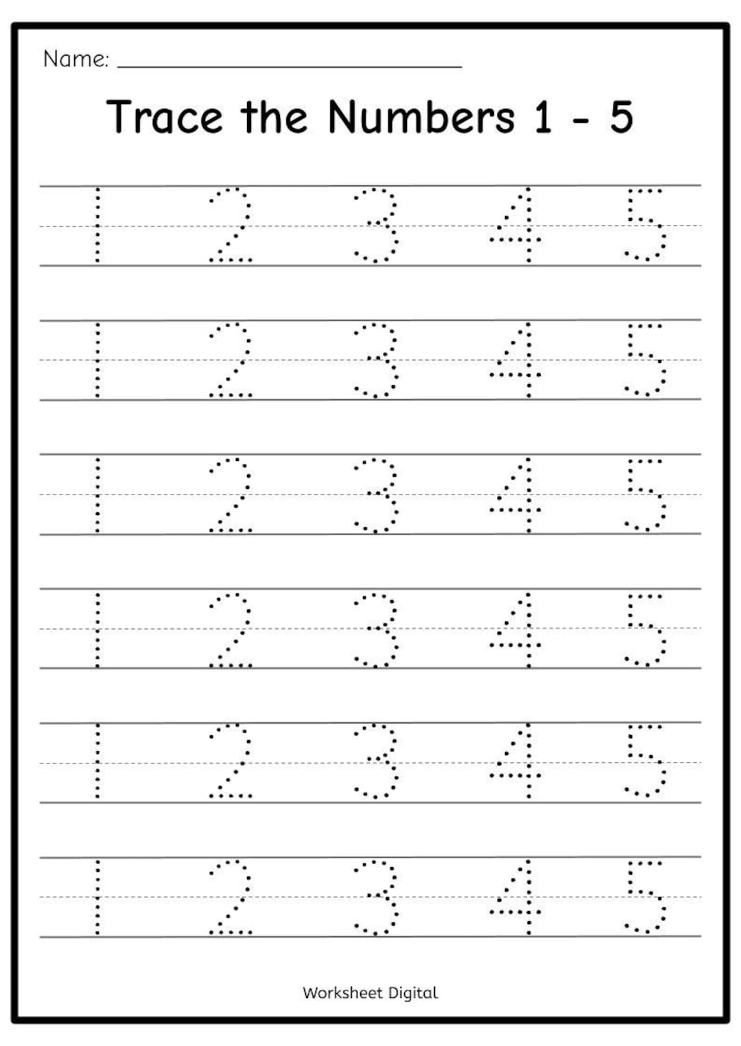 Printable Numbers 1 50 Tracing Worksheets For Preschool Printable Numbers 1 50 Tracing Worksheets For Preschool