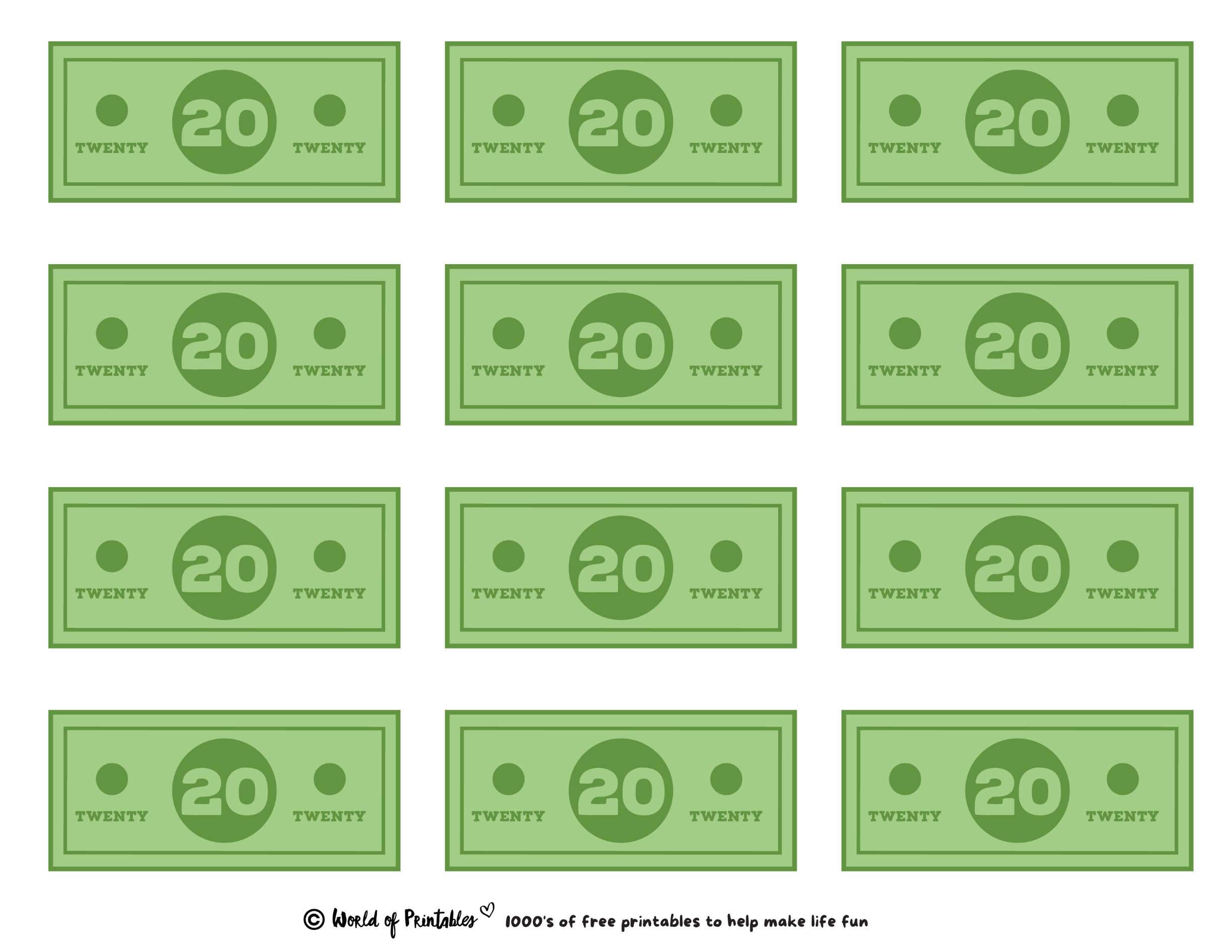 Printable Play Money Play U0026 Learn World Of Printables Worksheets Library Printable Play Money Play U0026 Learn World Of Printables Worksheets Library