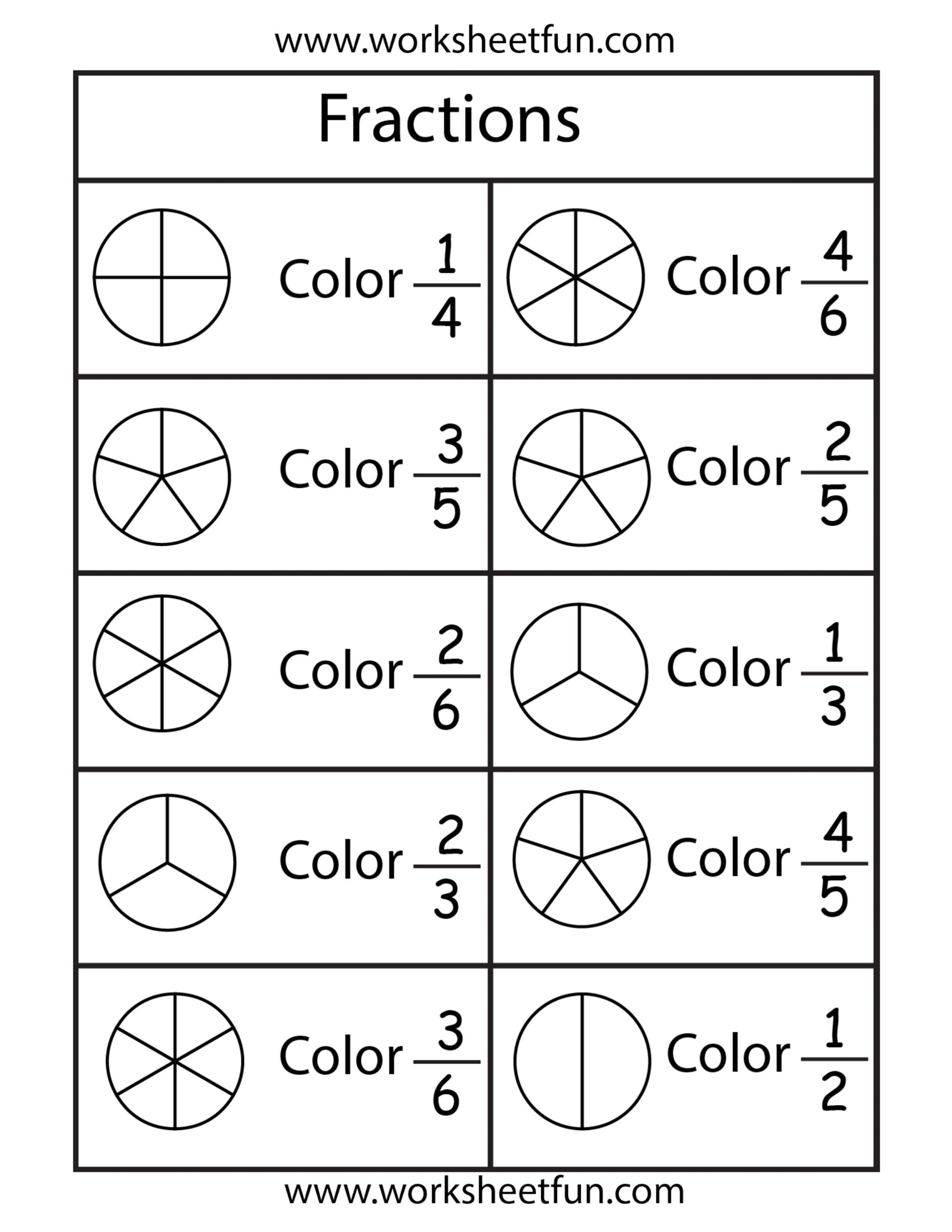 Free Printable Fractions Worksheets Grade 1 Free Printable Fractions Worksheets Grade 1