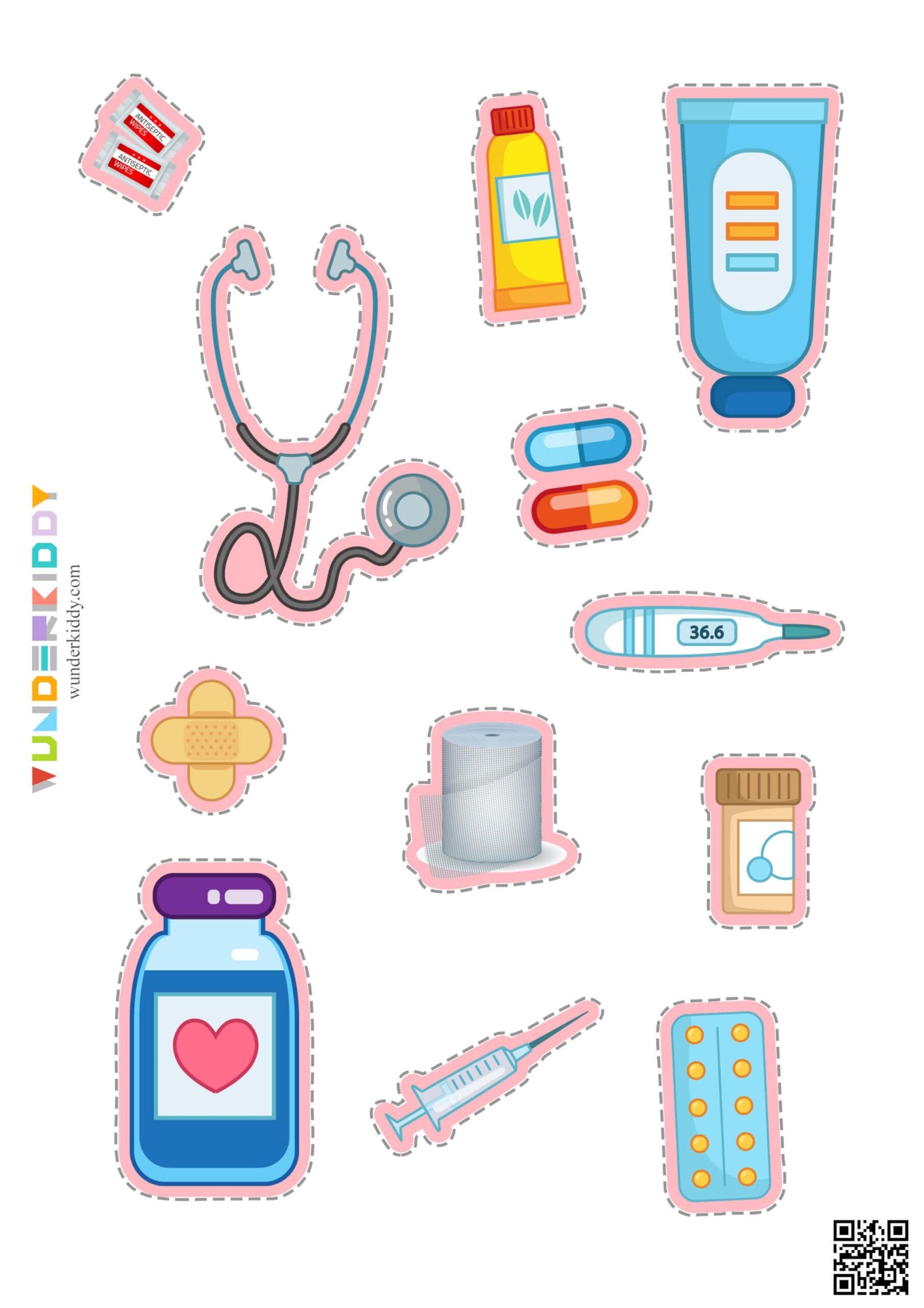 Printable Shadow Matching Activity For Toddlers Doctor s Suitcase