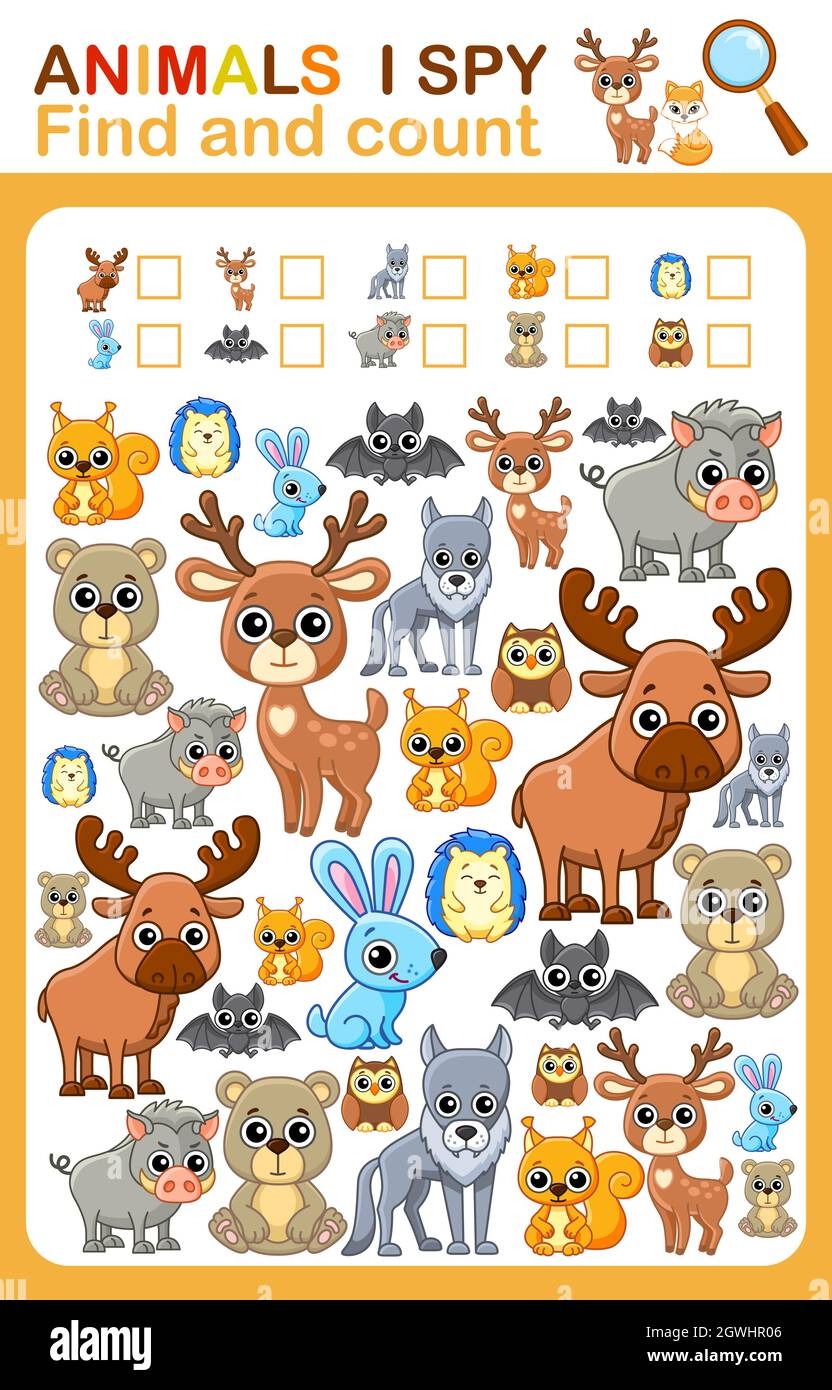 Printable Worksheet For Kindergarten And Preschool Book Page I Spy Printable Worksheet For Kindergarten And Preschool Book Page I Spy