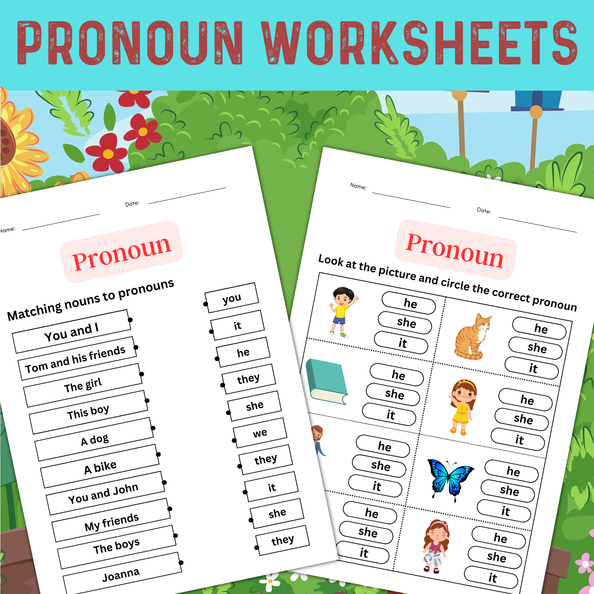 Pronoun Worksheets For Grade 1 2 3 Made By Teachers
