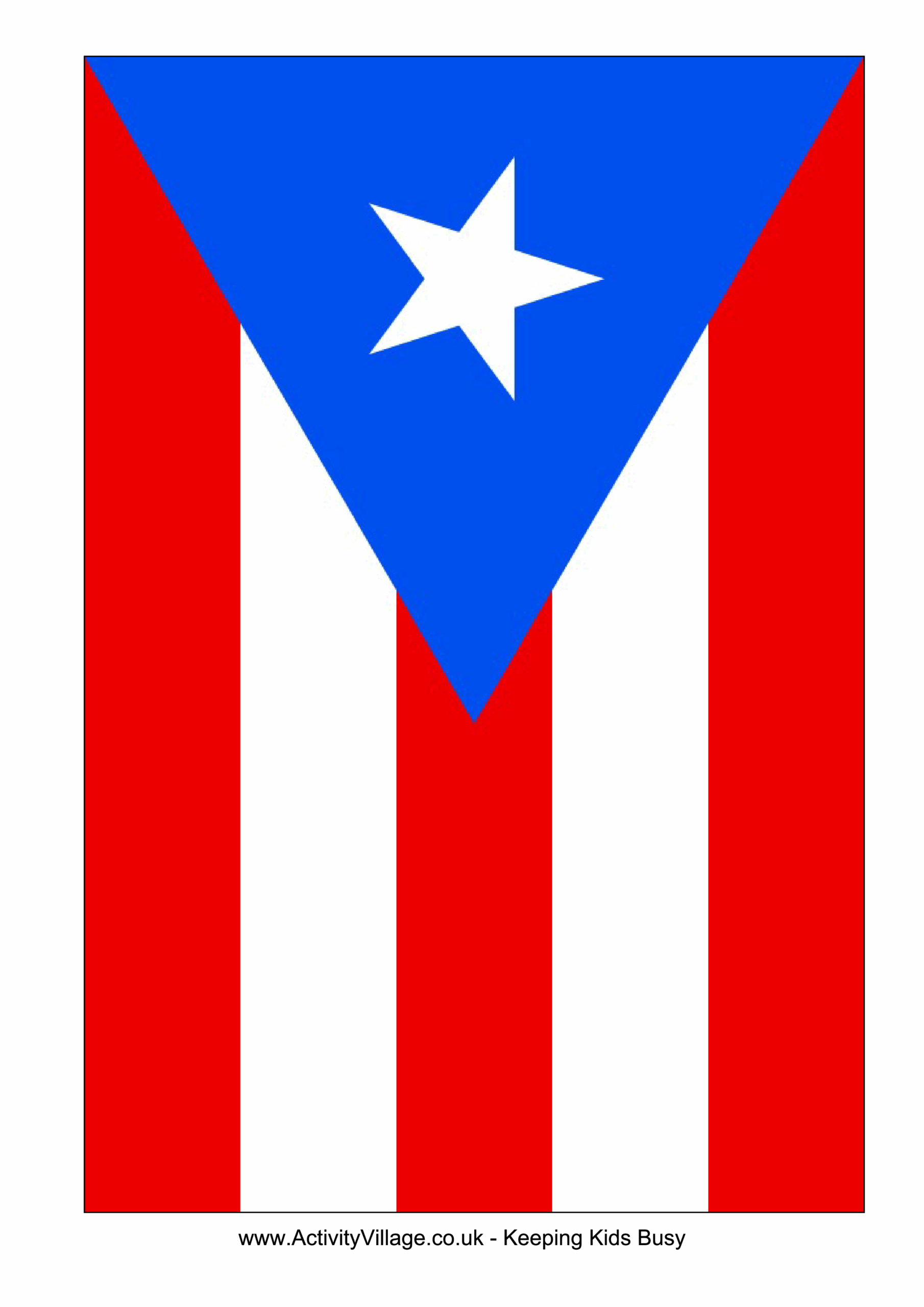 Puerto Rico Flag Templates At Allbusinesstemplates Worksheets Library