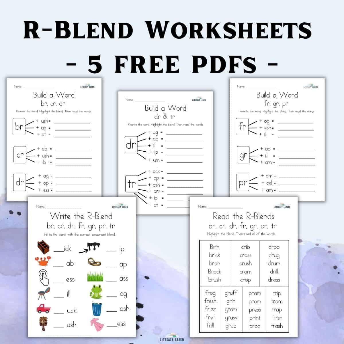 R Blends Words And Worksheets 5 Free Printables Literacy Learn R Blends Words And Worksheets 5 Free Printables Literacy Learn