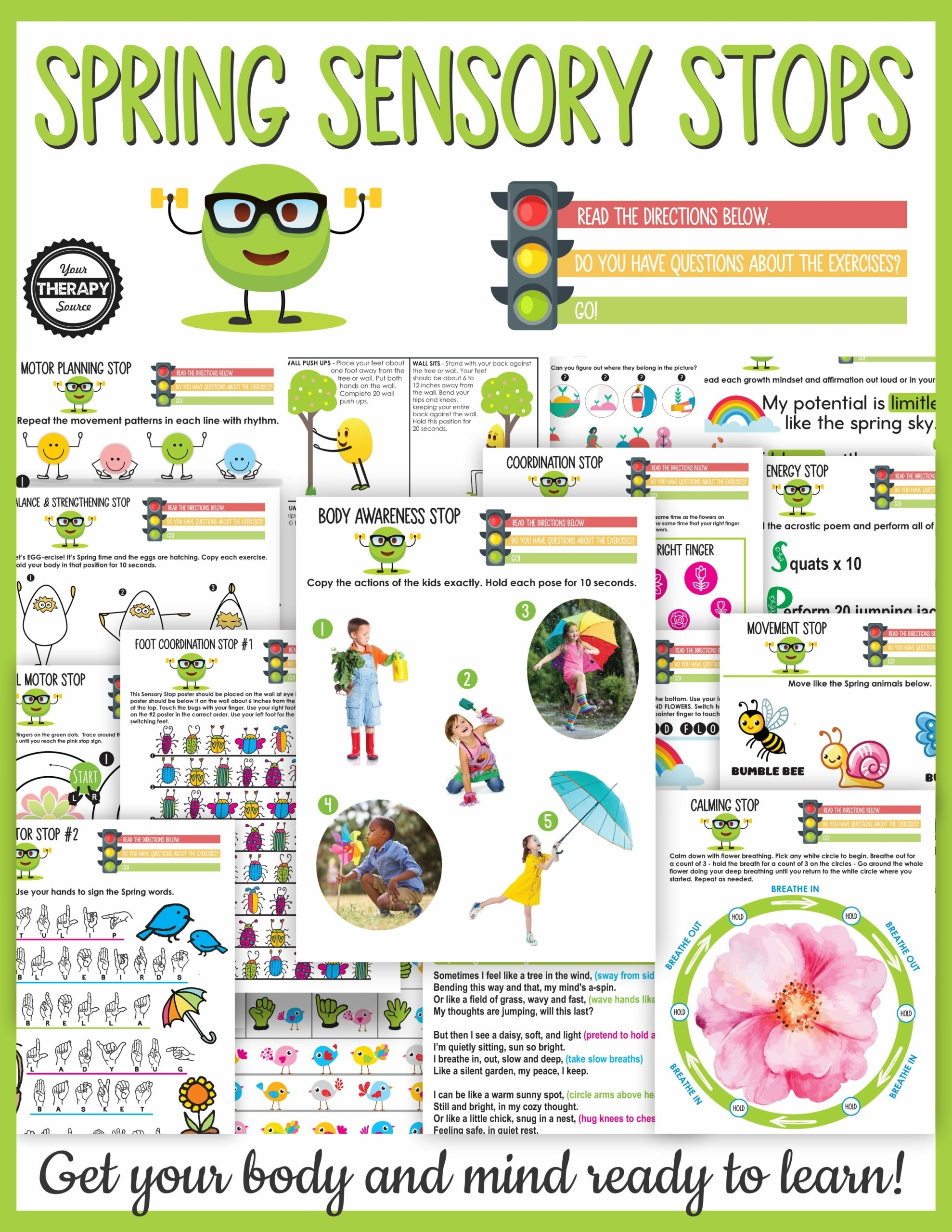Rainbow Activity Free Printable Crossing Midline Your Therapy 