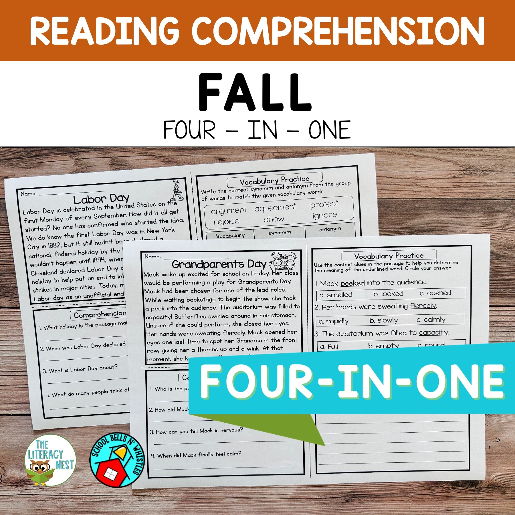 Reading Comprehension Fall Passages For Upper Elementary Reading Comprehension Fall Passages For Upper Elementary