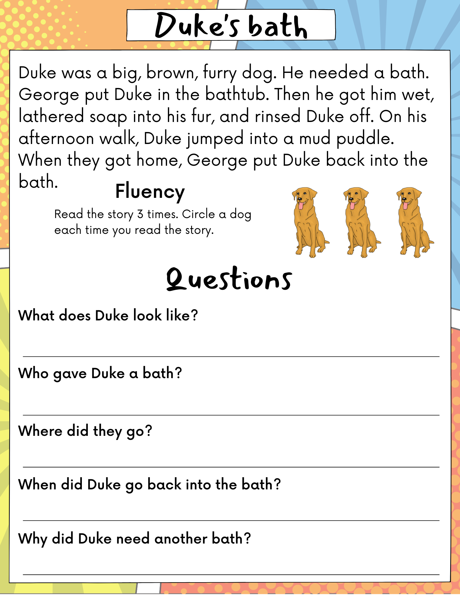 Reading Comprehension Passages 1st Through 3rd Grade Part 3 Made By Teachers Reading Comprehension Passages 1st Through 3rd Grade Part 3 Made By Teachers