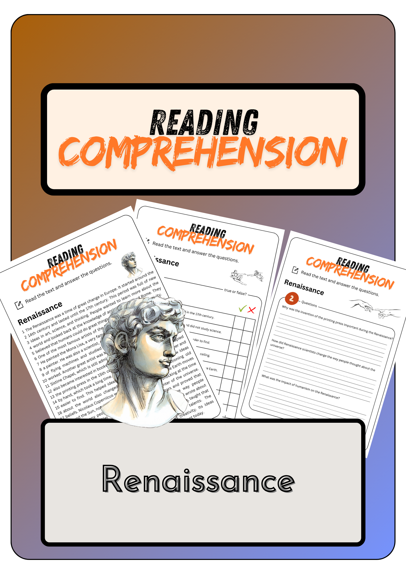 Reading Comprehension Renaissance Solutions Made By Teachers Reading Comprehension Renaissance Solutions Made By Teachers