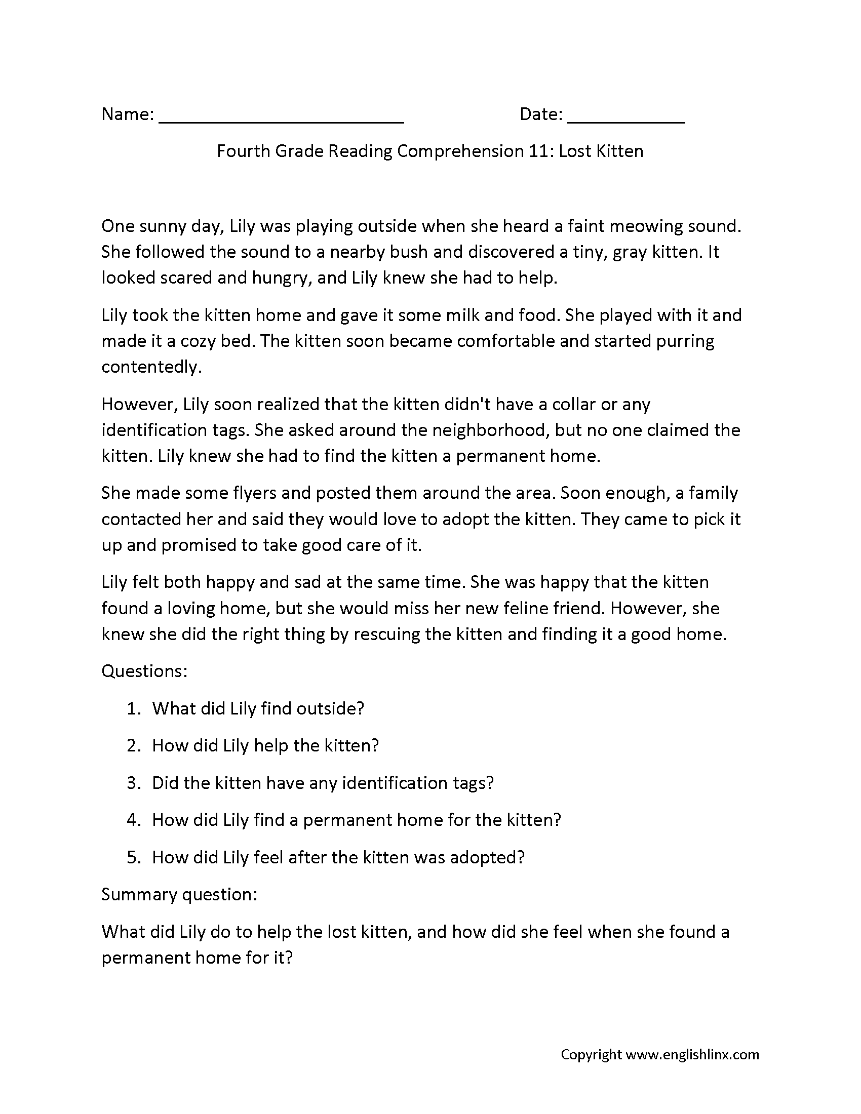 Reading Comprehension Worksheets Fourth Grade Reading Comprehension Worksheets Reading Comprehension Worksheets Fourth Grade Reading Comprehension Worksheets