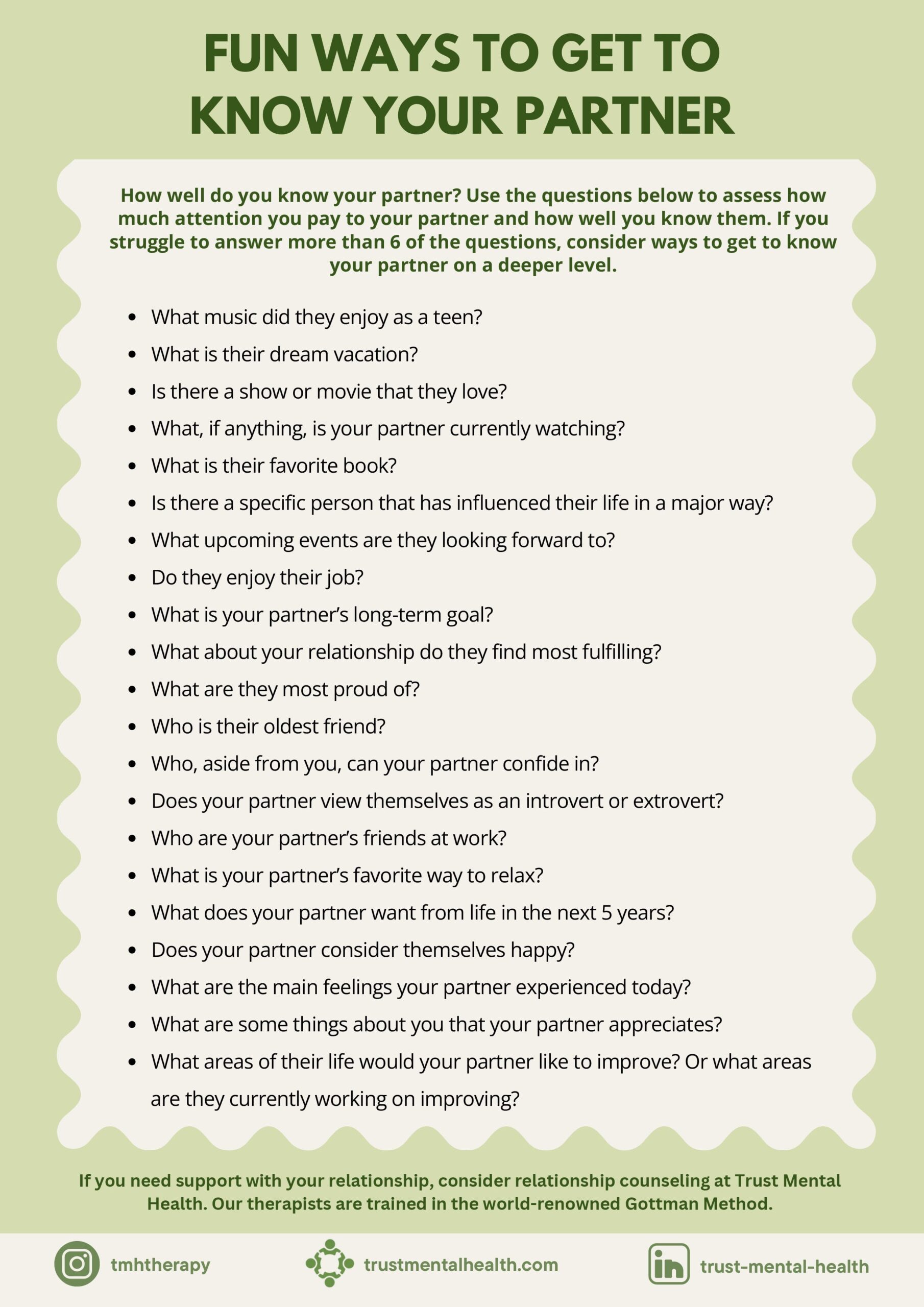 Free Printable Couples Worksheets