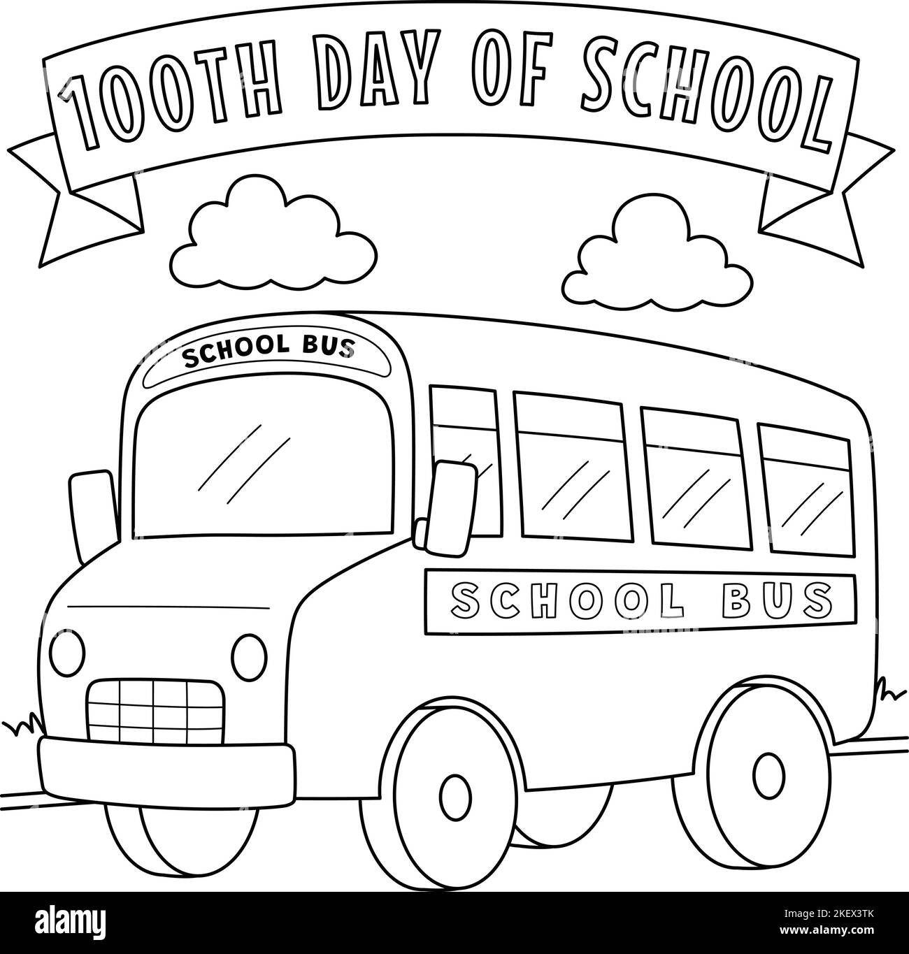 School Bus Coloring Page For Kids Hi res Stock Photography And School Bus Coloring Page For Kids Hi res Stock Photography And