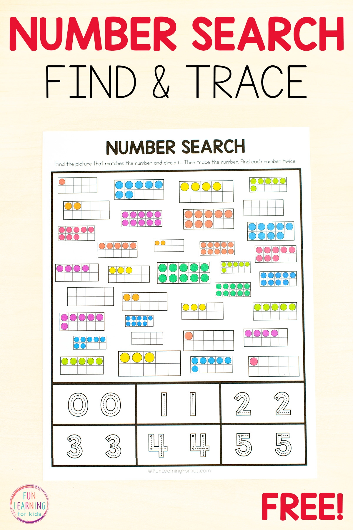 Search And Trace Number Worksheets 0 20 Free Printable Search And Trace Number Worksheets 0 20 Free Printable