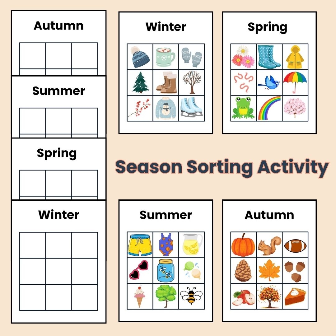 Preschool Seasons Printables