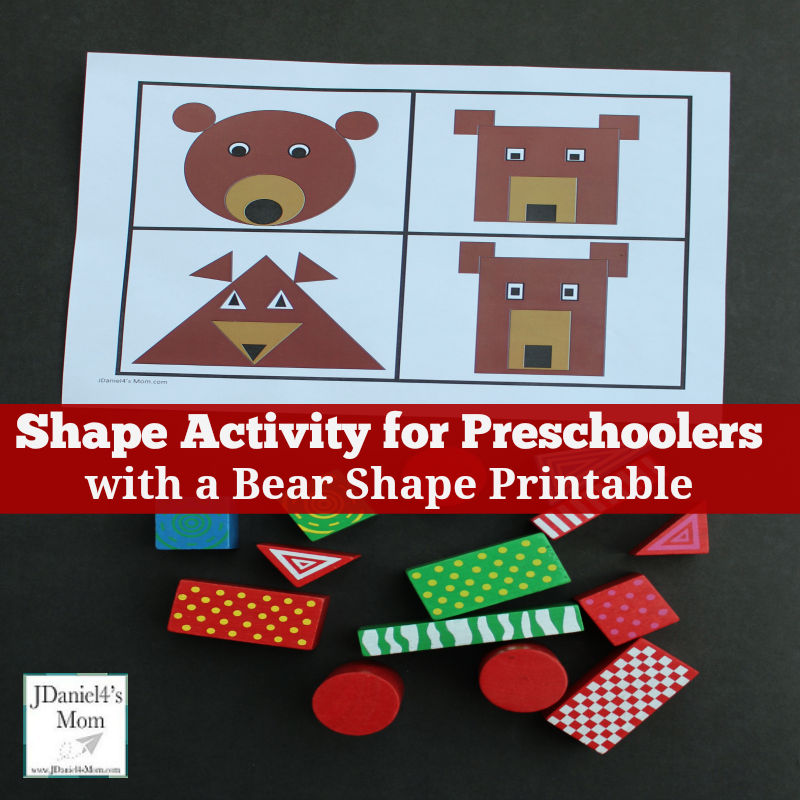 Bear Printable Activities Preschool