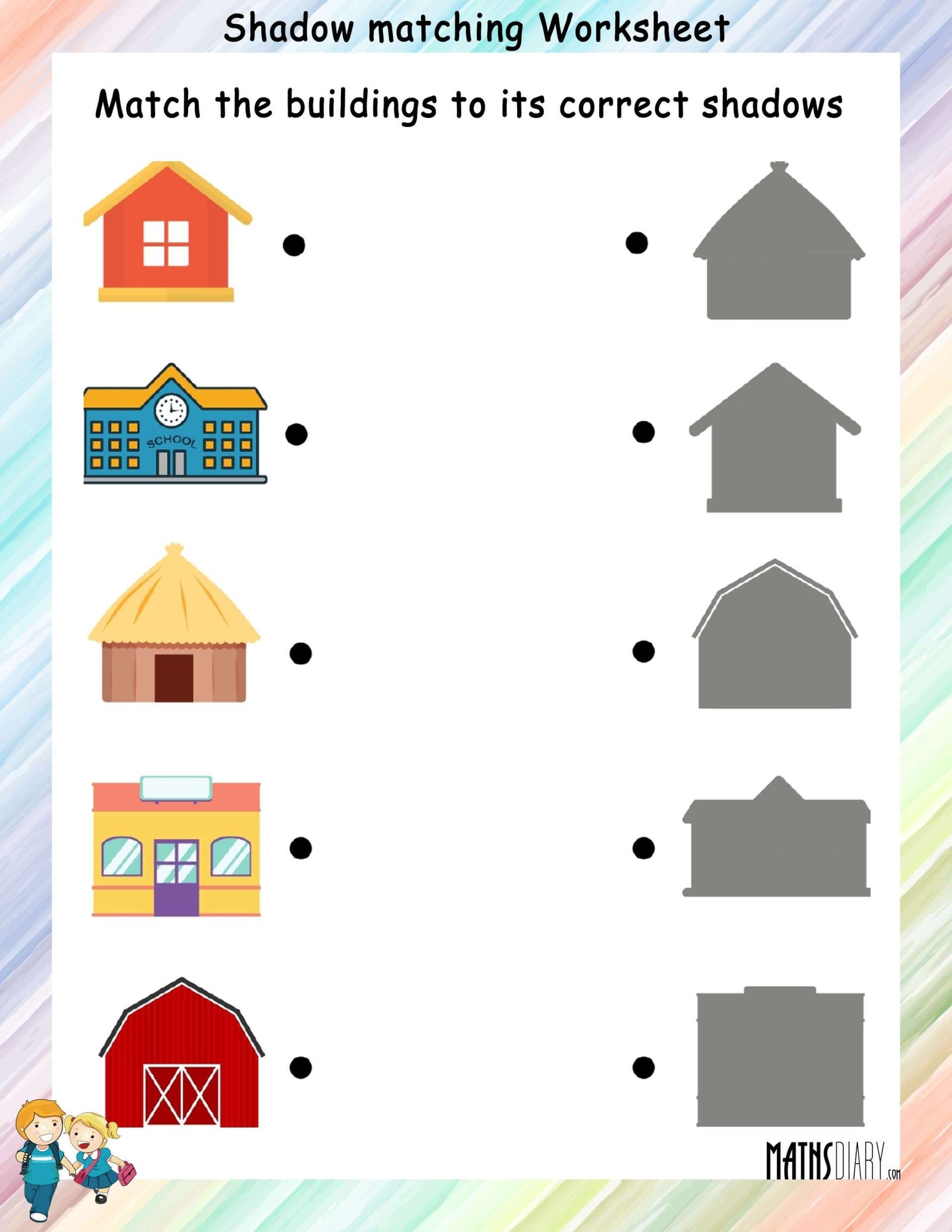 Shapes LKG Math Worksheets