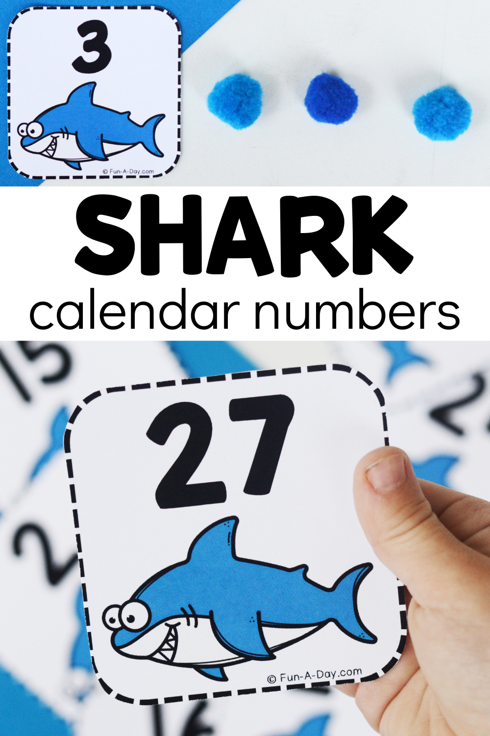 Shark Calendar Numbers Free Printable Fun A Day Shark Calendar Numbers Free Printable Fun A Day