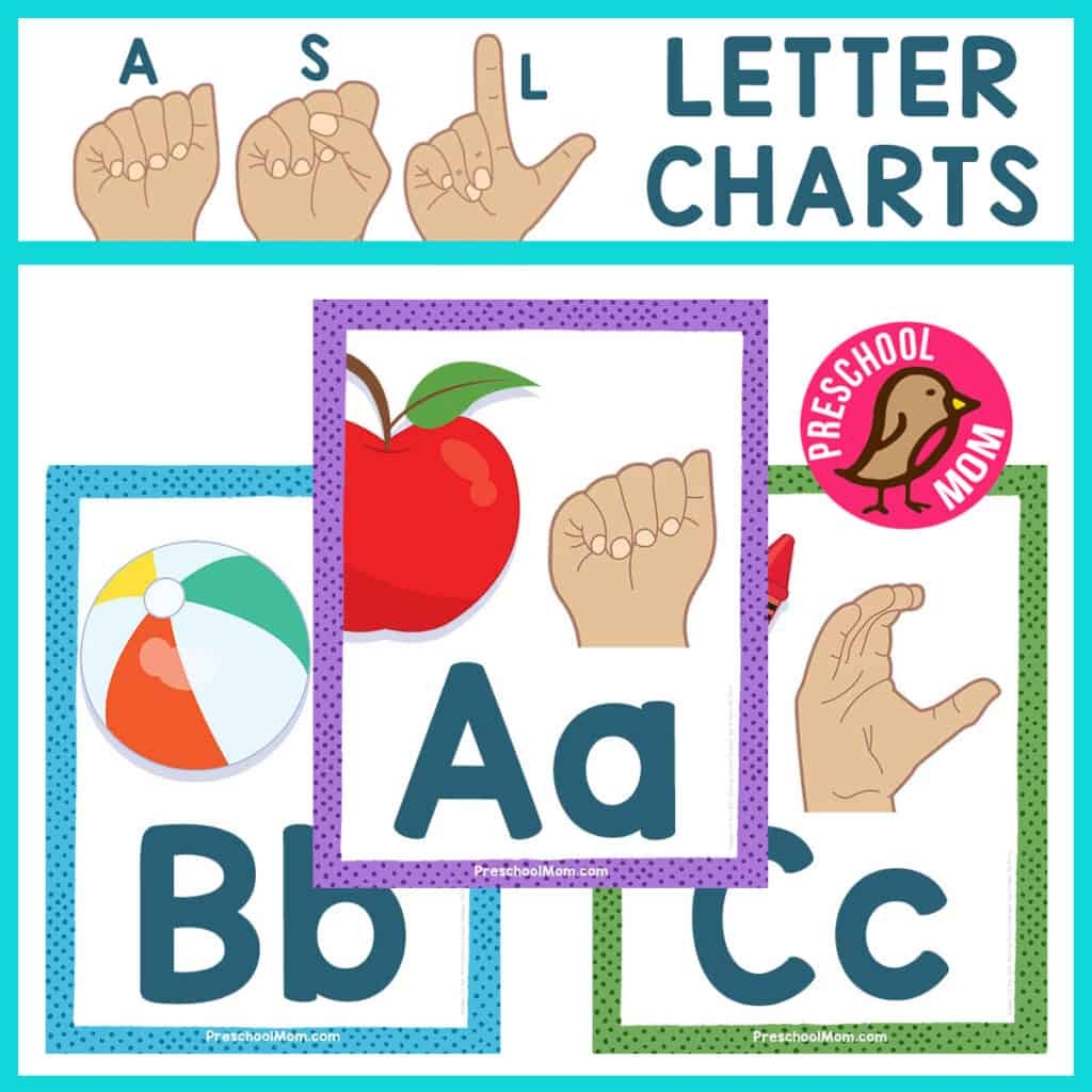 Sign Language Printables Preschool Mom Sign Language Printables Preschool Mom