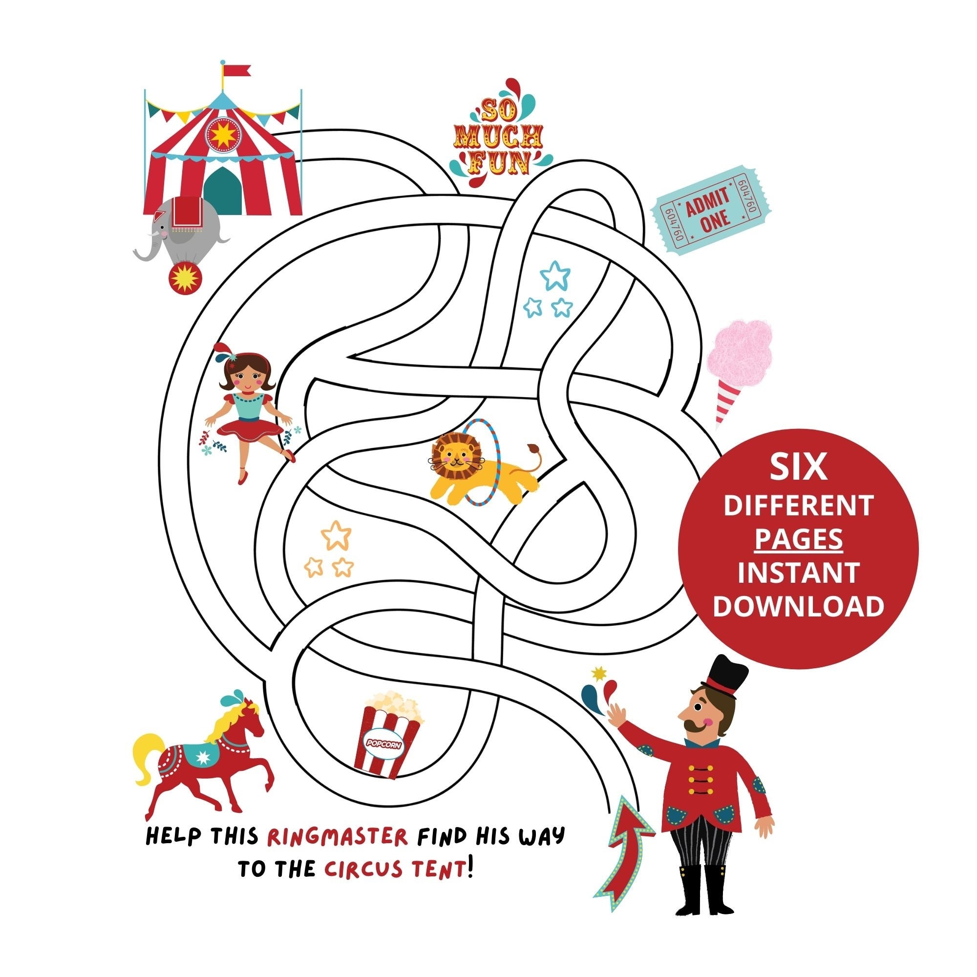 Maze For Kids Worksheet