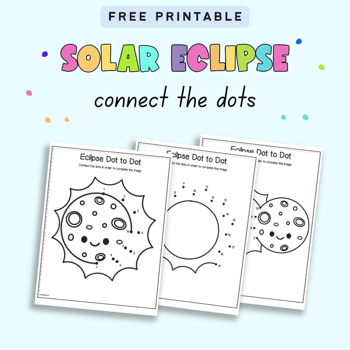 Solar Eclipse Connect The Dots Free Printables The Artisan Life Solar Eclipse Connect The Dots Free Printables The Artisan Life