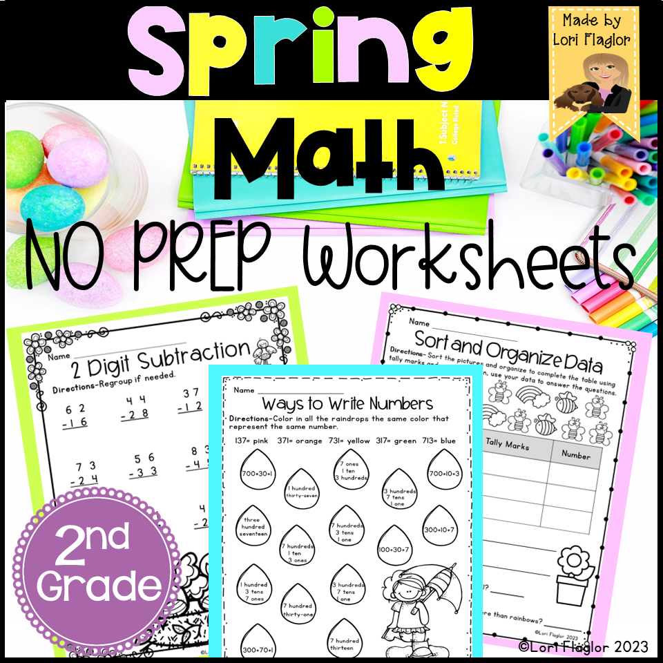 Spring 2nd Grade Math Worksheets Made By Teachers