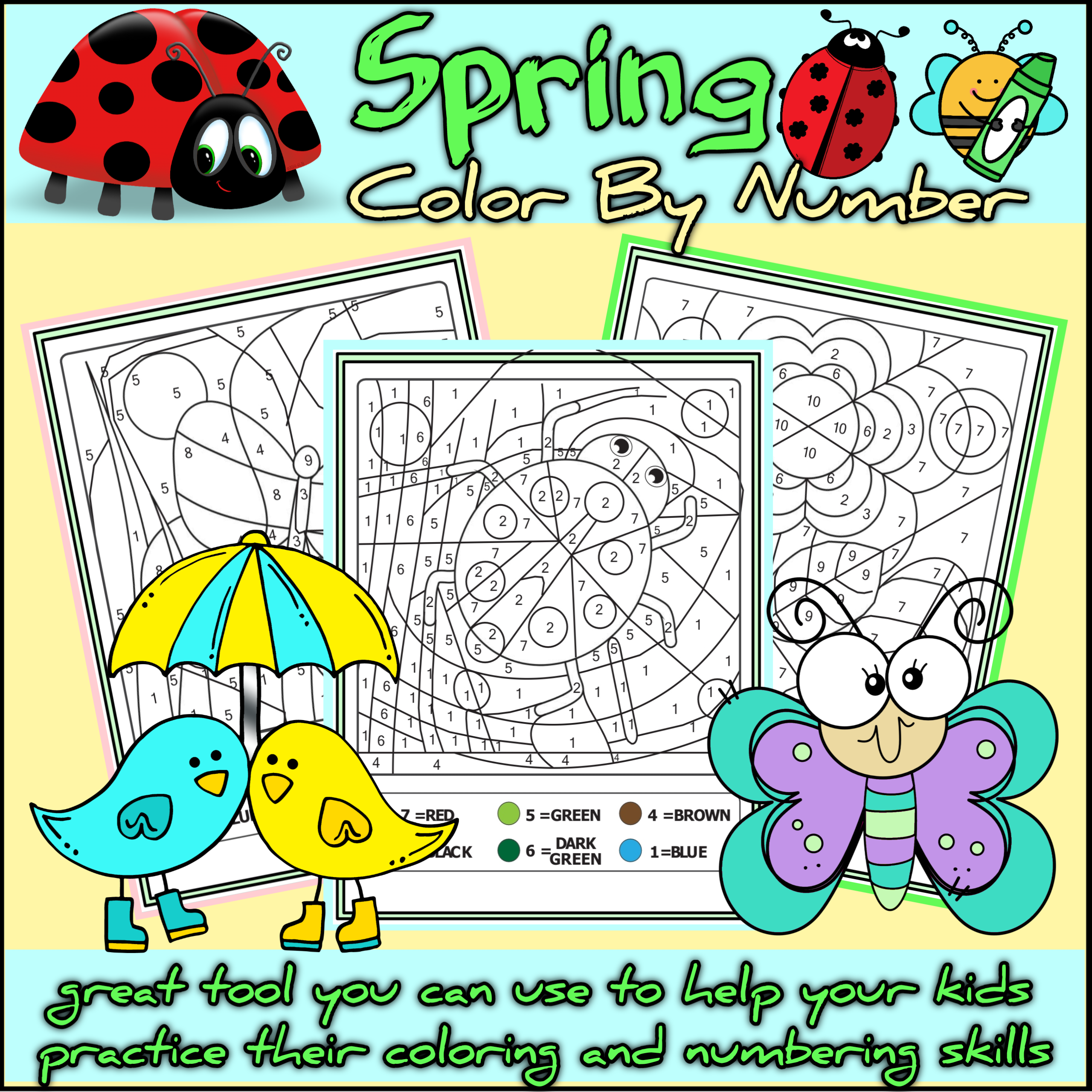 Kindergarten Coloring Printable Worksheets