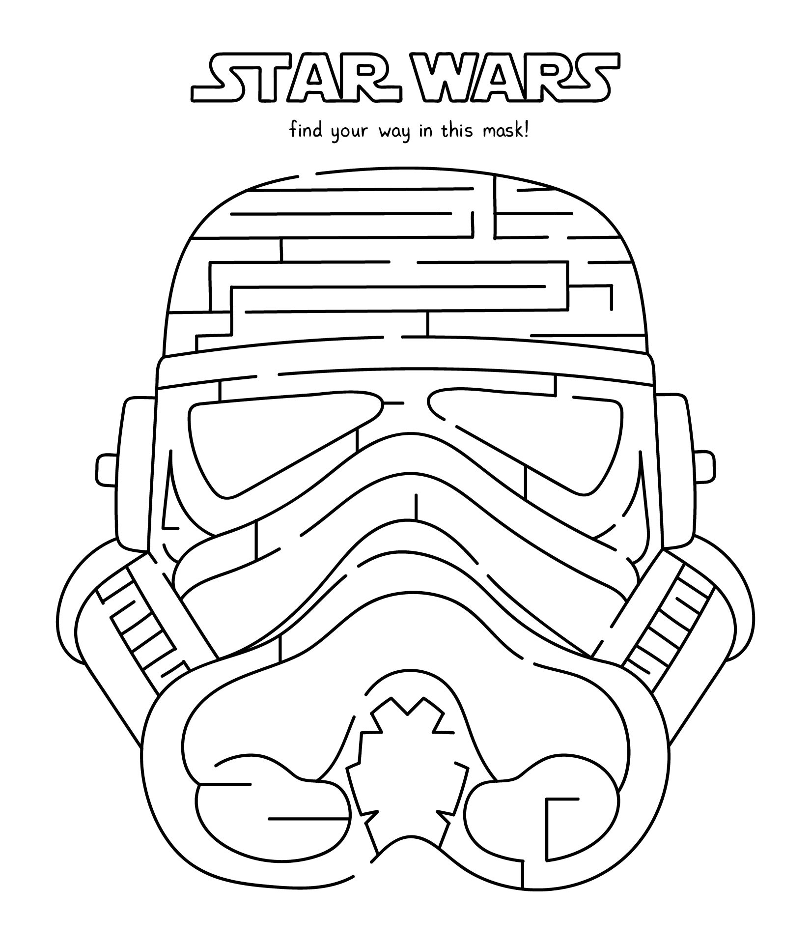 Star Wars Mazes 6 Free PDF Printables Printablee Star Wars Mazes 6 Free PDF Printables Printablee
