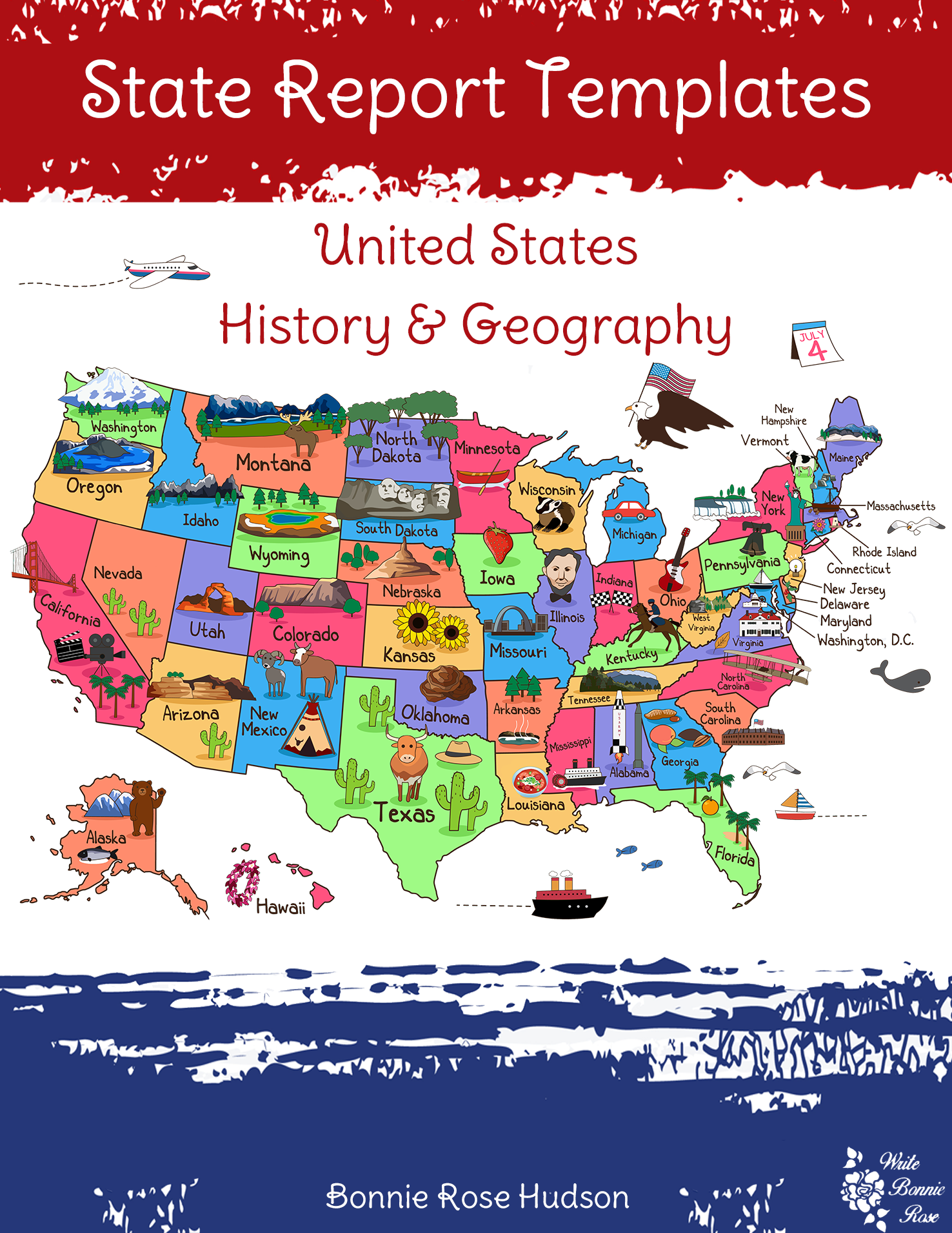 State Report Templates United States History U0026 Geography Made By Teachers