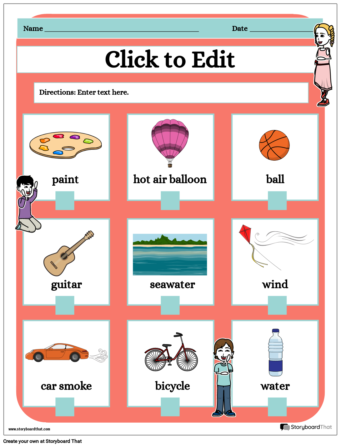 Free Matter Worksheets For Kindergarten