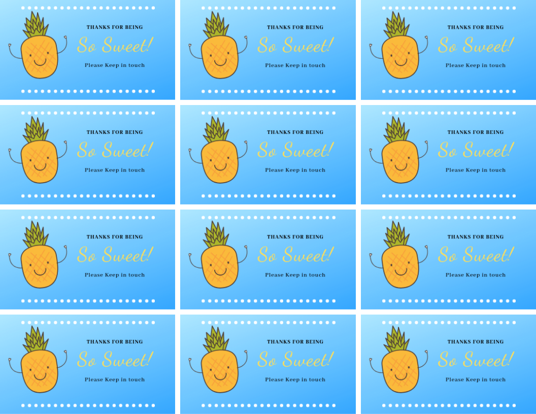 Stay in Touch Cards For Kids At The End Of The School Year