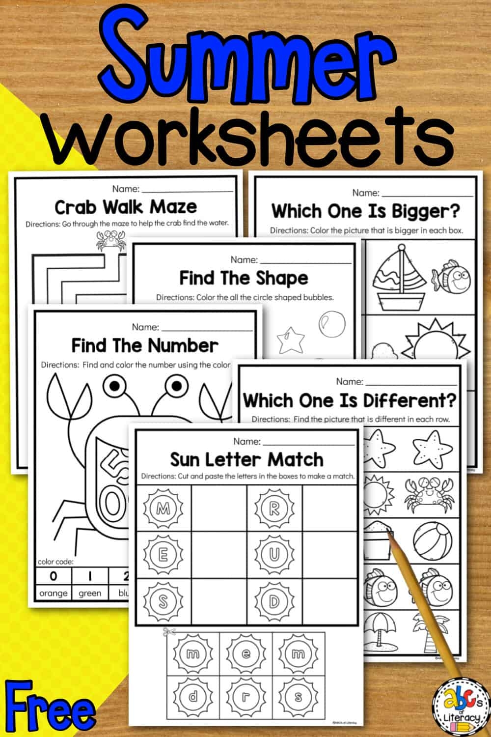 Summer Preschool Worksheets Summer Preschool Worksheets