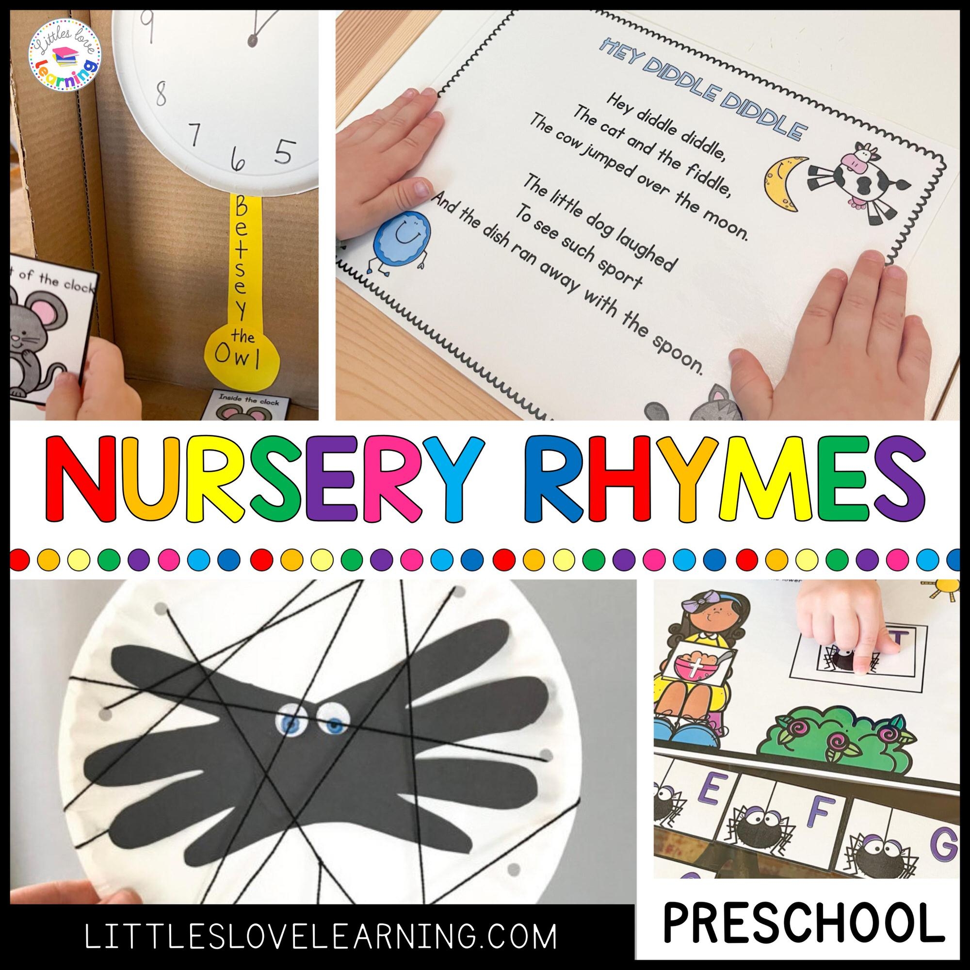 Super Fun Preschool Nursery Rhymes Activities Math U0026 Literacy 
