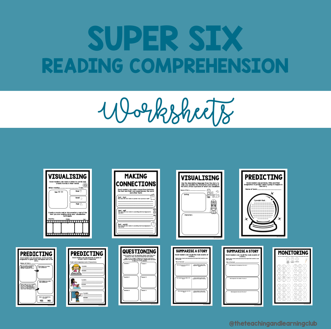 Super Six Reading Comprehension Worksheets Australian Teachers Marketplace Super Six Reading Comprehension Worksheets Australian Teachers Marketplace