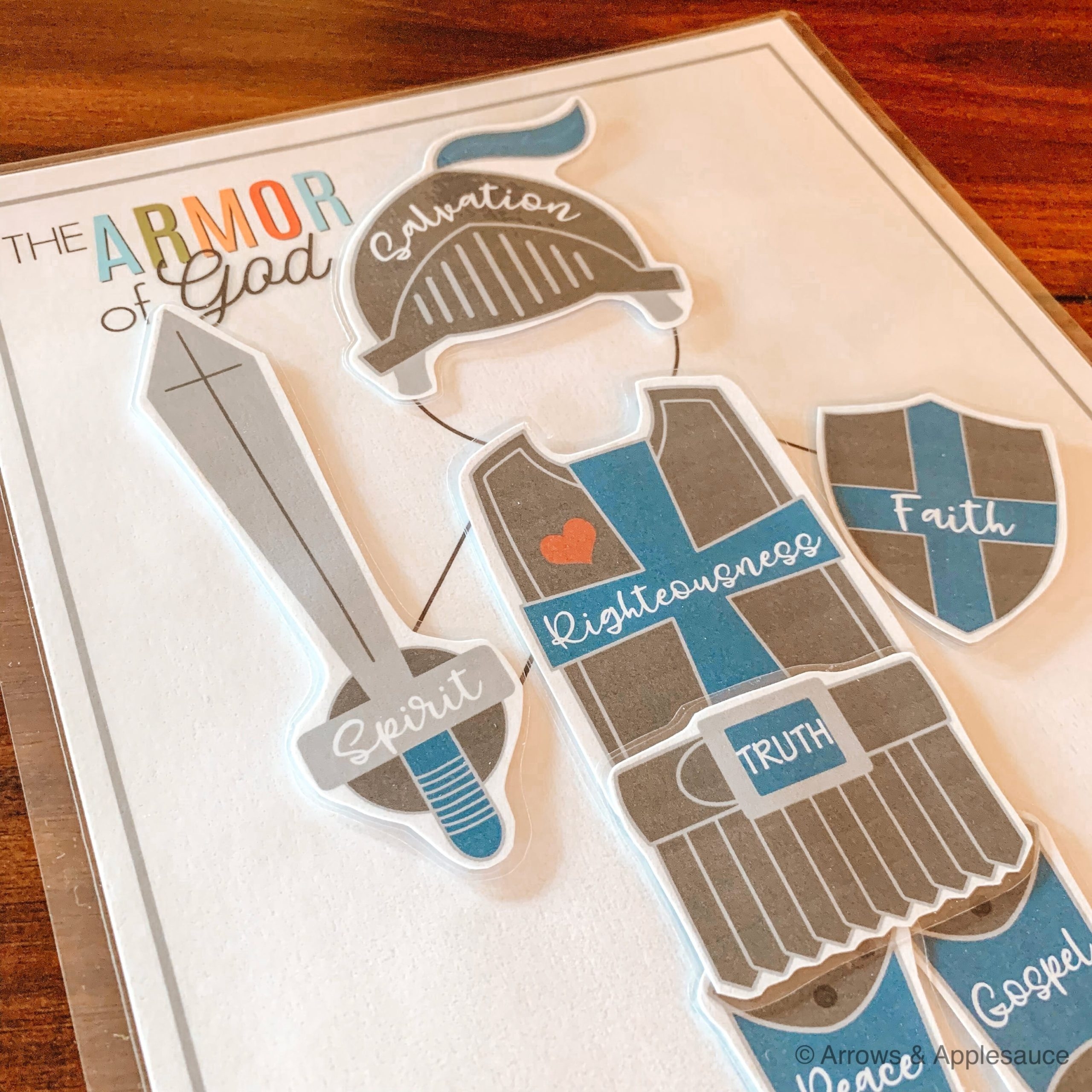 Armor Of God Preschool Printable